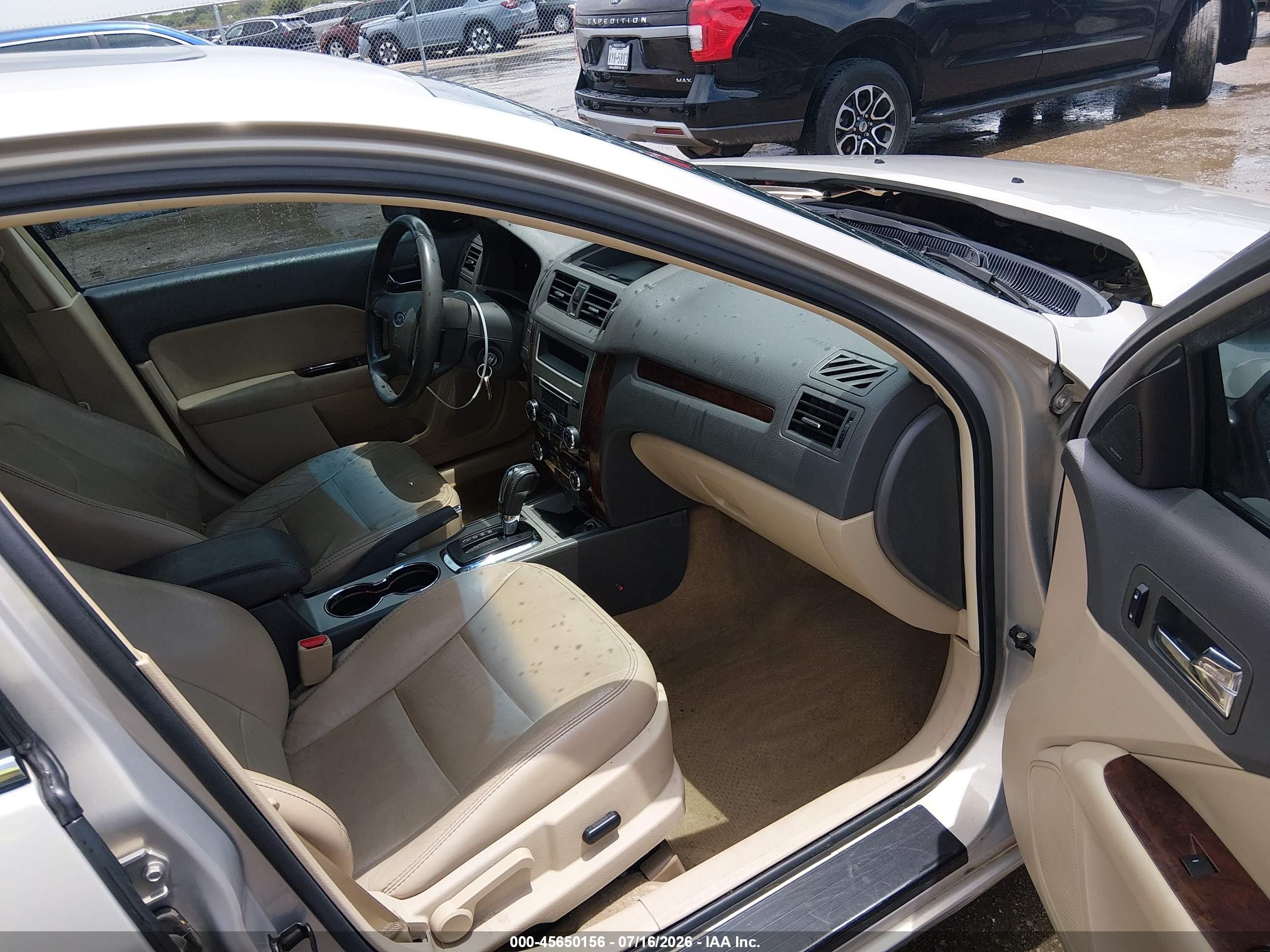 2010 Ford Fusion Sel Beige vin: 3FAHP0JA4AR416341