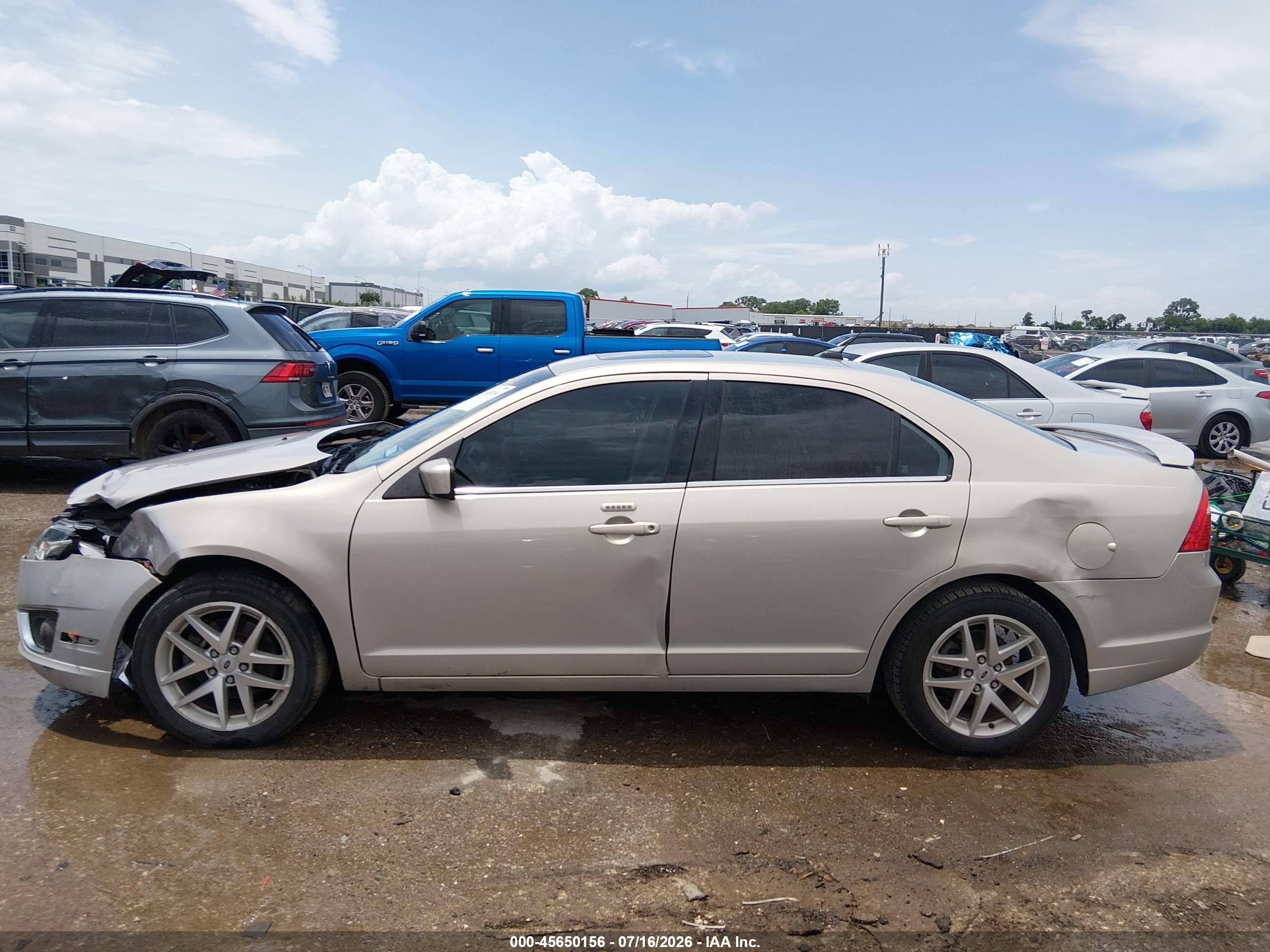 2010 Ford Fusion Sel Beige vin: 3FAHP0JA4AR416341
