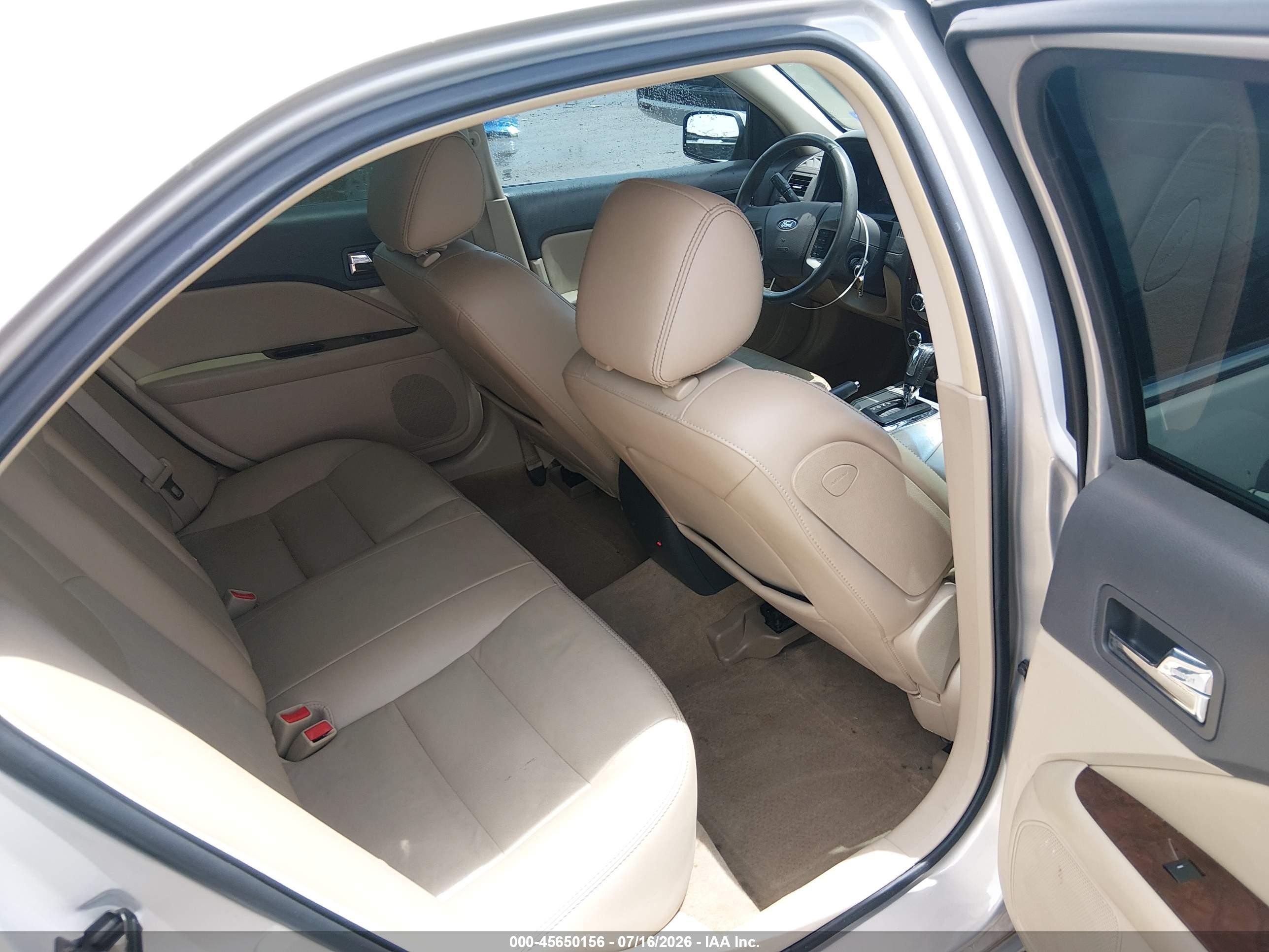 2010 Ford Fusion Sel Beige vin: 3FAHP0JA4AR416341