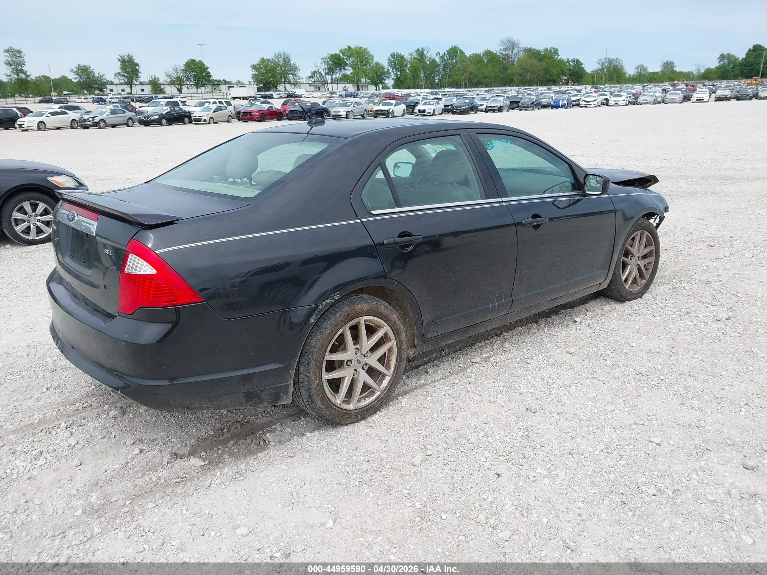 2011 Ford Fusion Sel Черный vin: 3FAHP0JA4BR125047