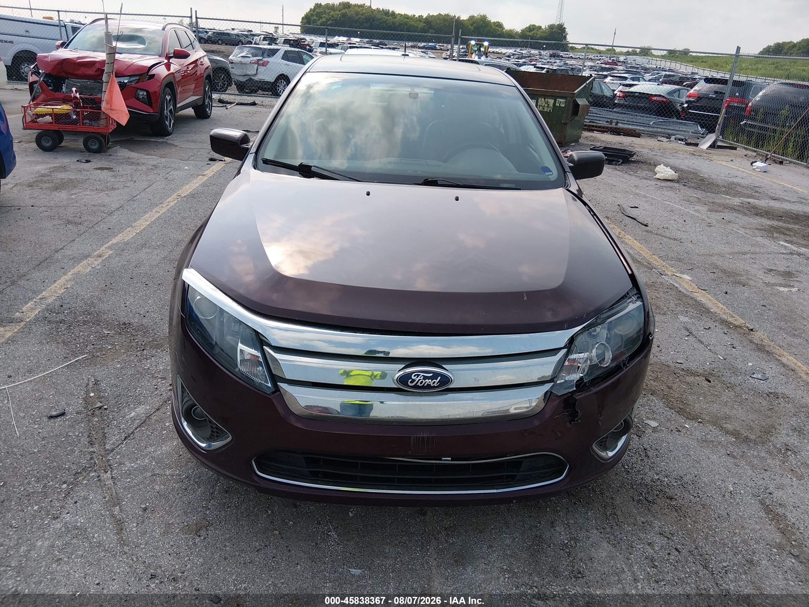 2011 Ford Fusion Sel Темно-бордовый vin: 3FAHP0JA4BR210356