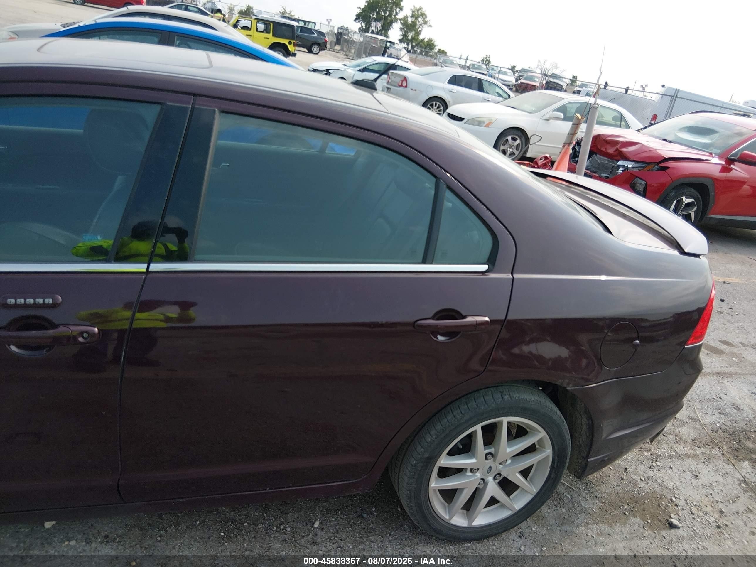 2011 Ford Fusion Sel Темно-бордовый vin: 3FAHP0JA4BR210356
