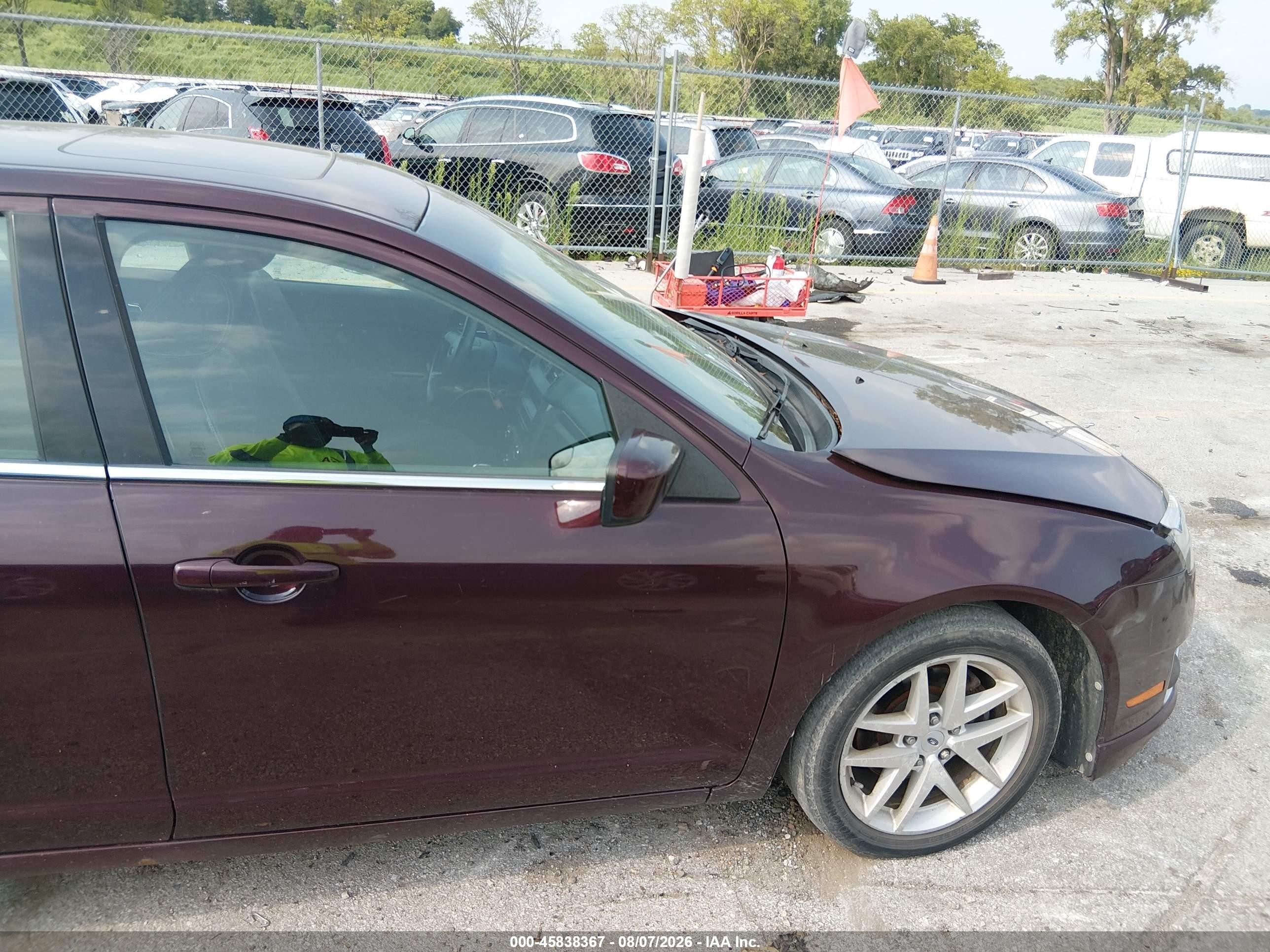 2011 Ford Fusion Sel Темно-бордовый vin: 3FAHP0JA4BR210356