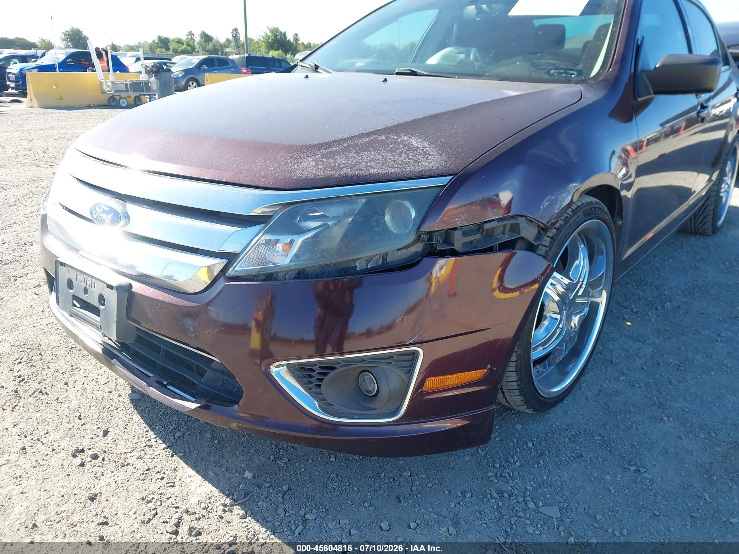 2011 Ford Fusion Sel Maroon vin: 3FAHP0JA4BR252560
