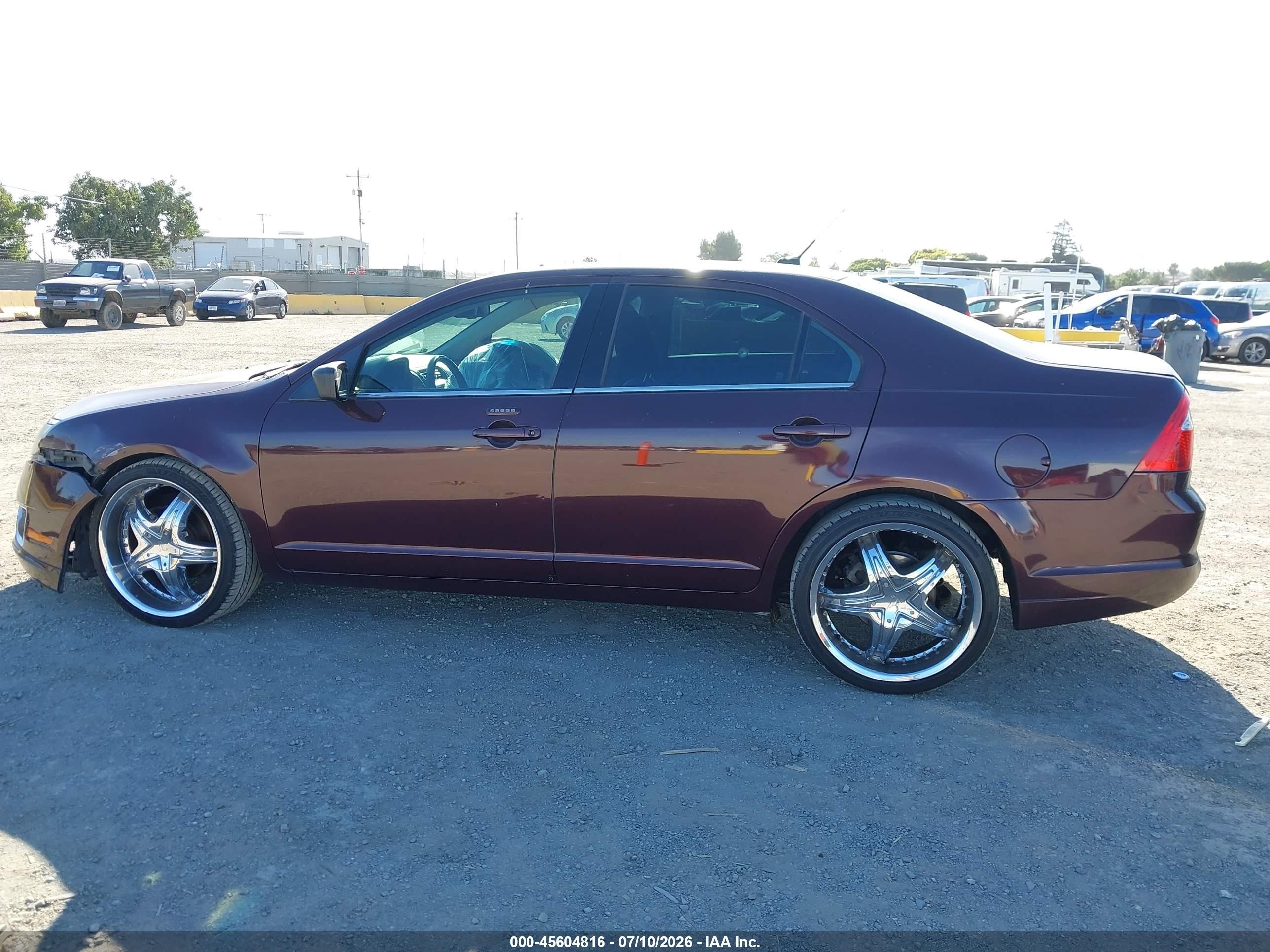 2011 Ford Fusion Sel Maroon vin: 3FAHP0JA4BR252560