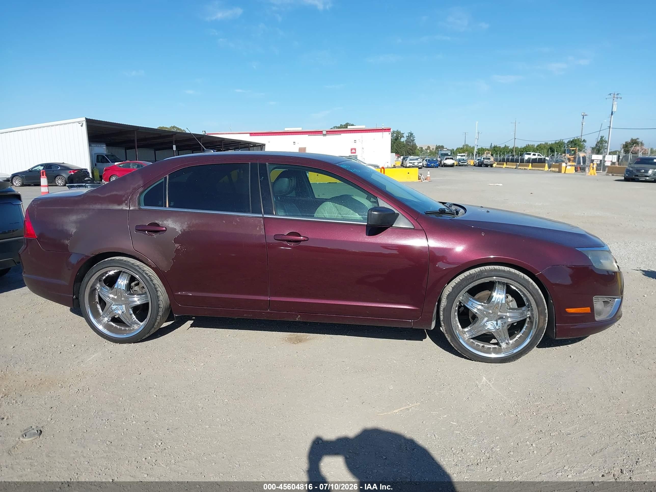 2011 Ford Fusion Sel Maroon vin: 3FAHP0JA4BR252560