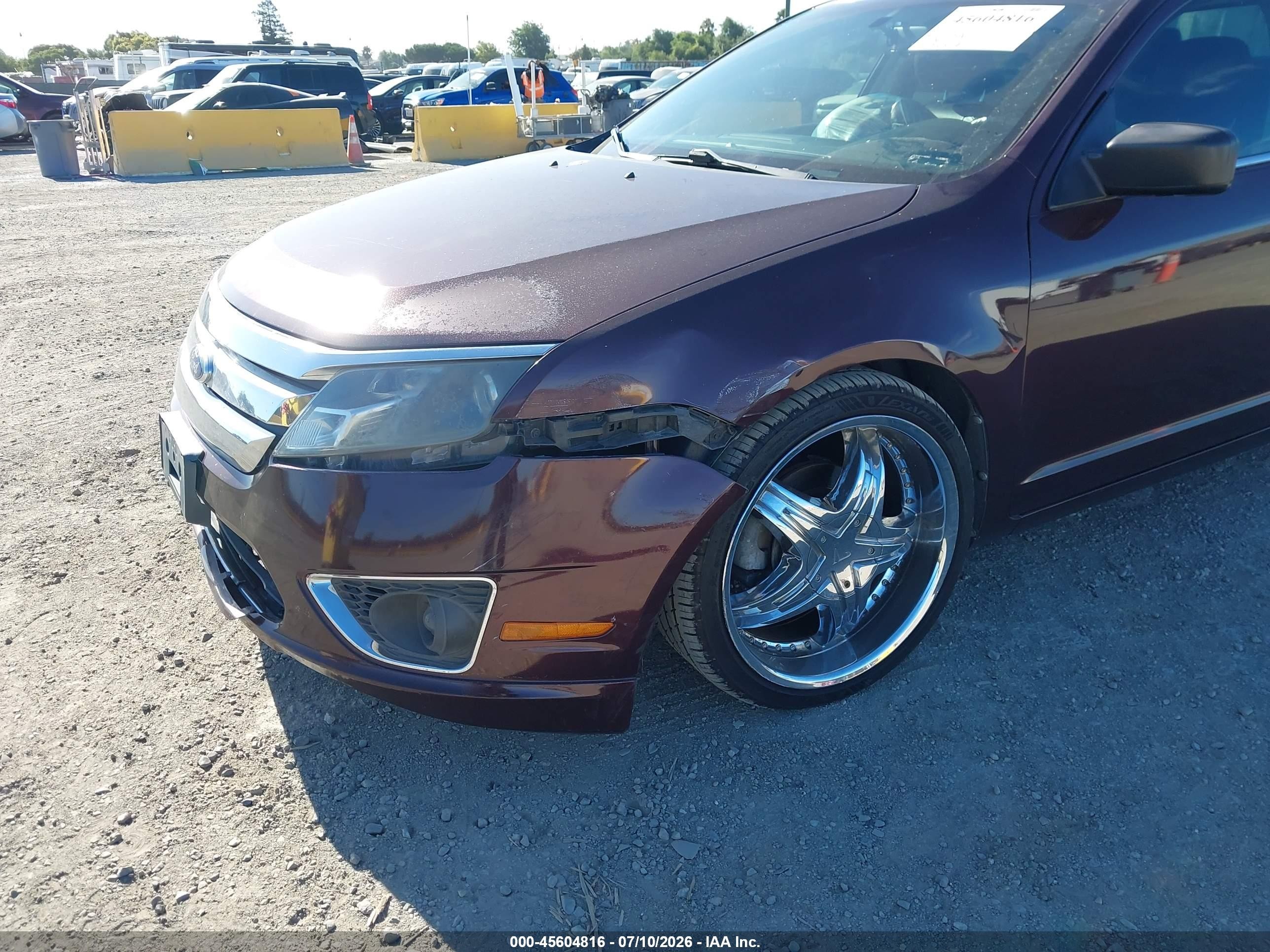 2011 Ford Fusion Sel Maroon vin: 3FAHP0JA4BR252560