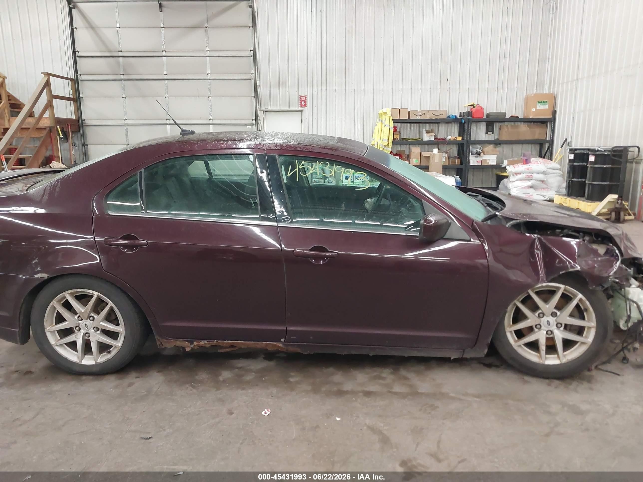 2011 Ford Fusion Sel Maroon vin: 3FAHP0JA4BR297434