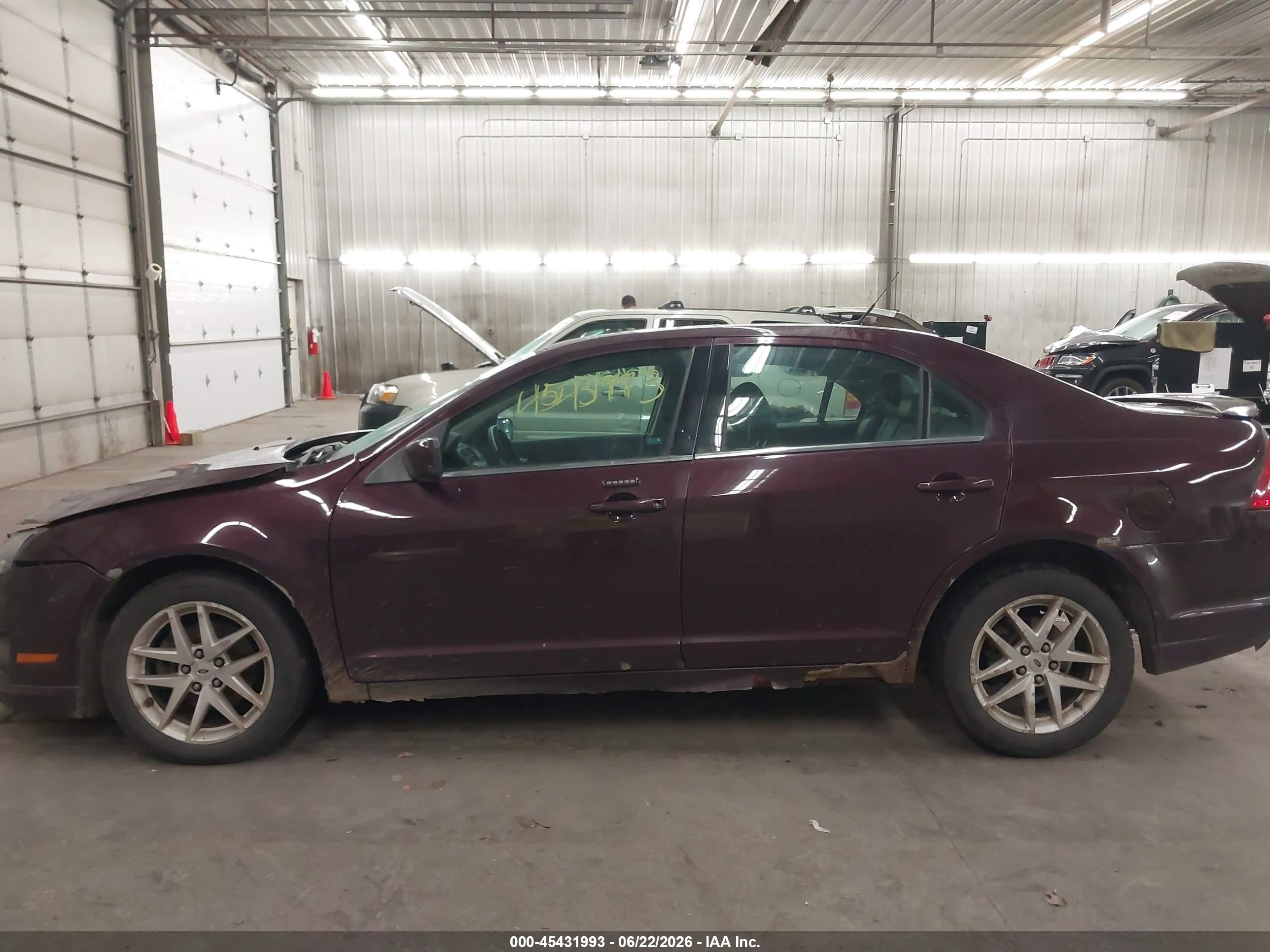 2011 Ford Fusion Sel Maroon vin: 3FAHP0JA4BR297434
