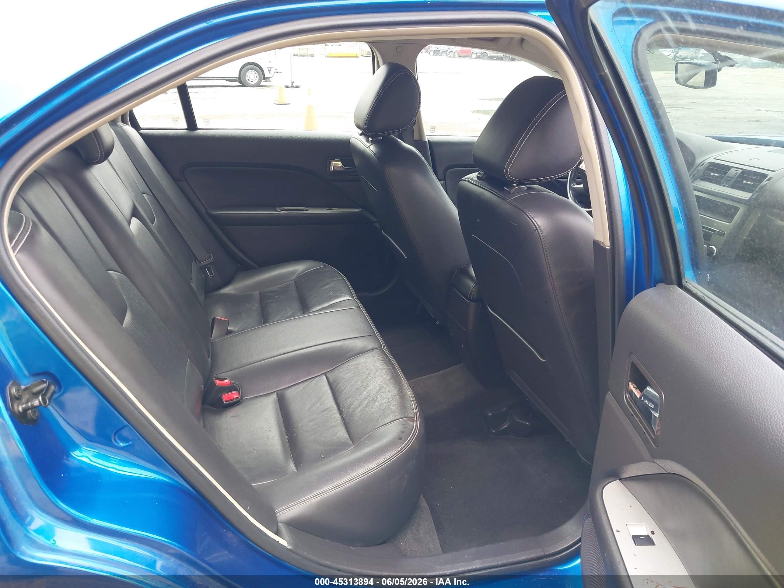 2012 Ford Fusion Sel Blue vin: 3FAHP0JA4CR104670