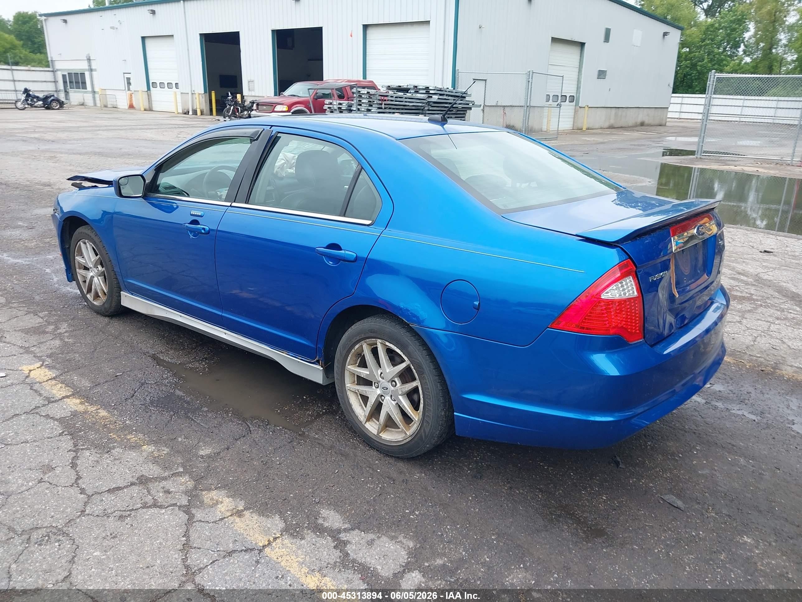 2012 Ford Fusion Sel Blue vin: 3FAHP0JA4CR104670