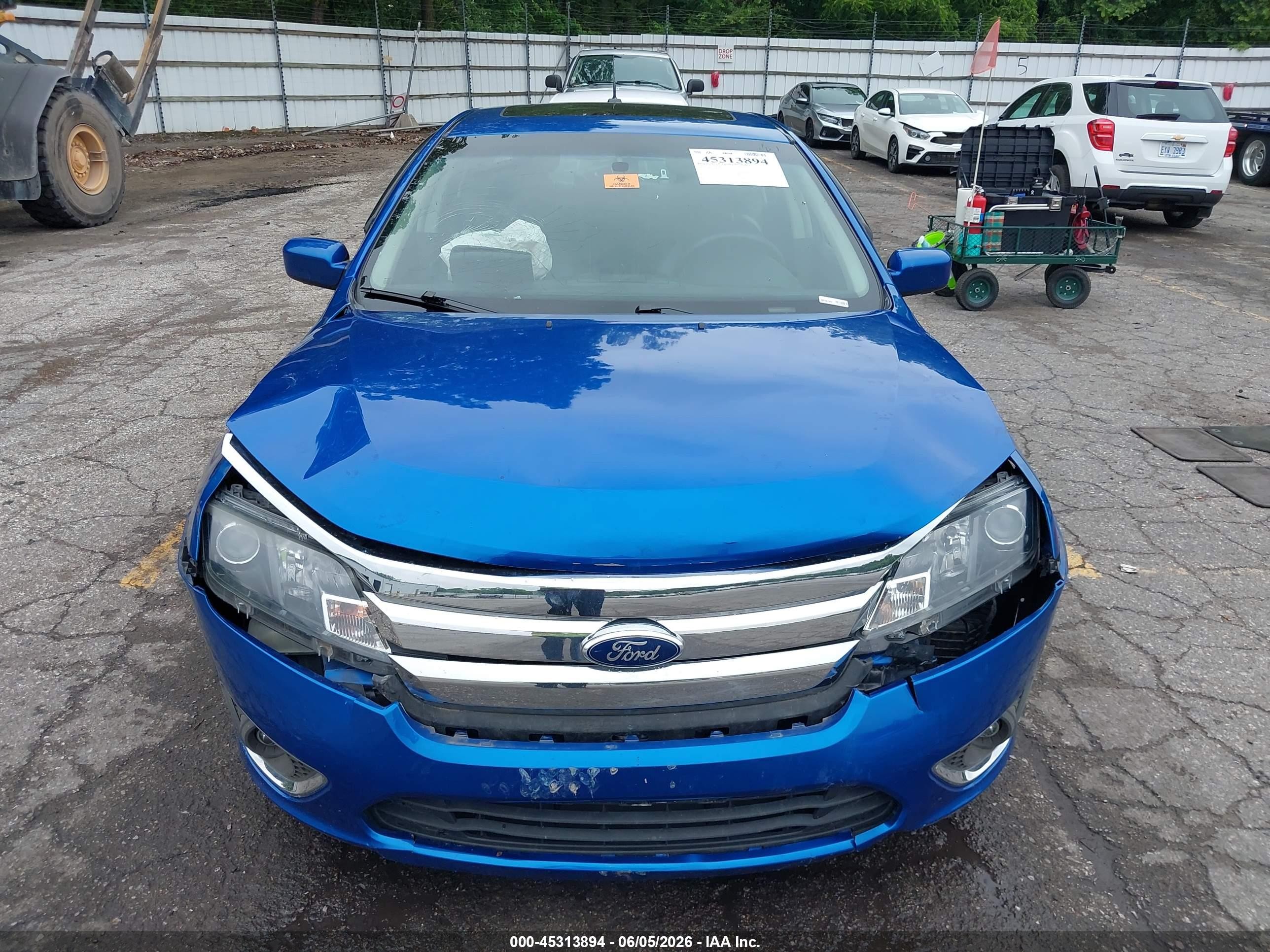 2012 Ford Fusion Sel Blue vin: 3FAHP0JA4CR104670