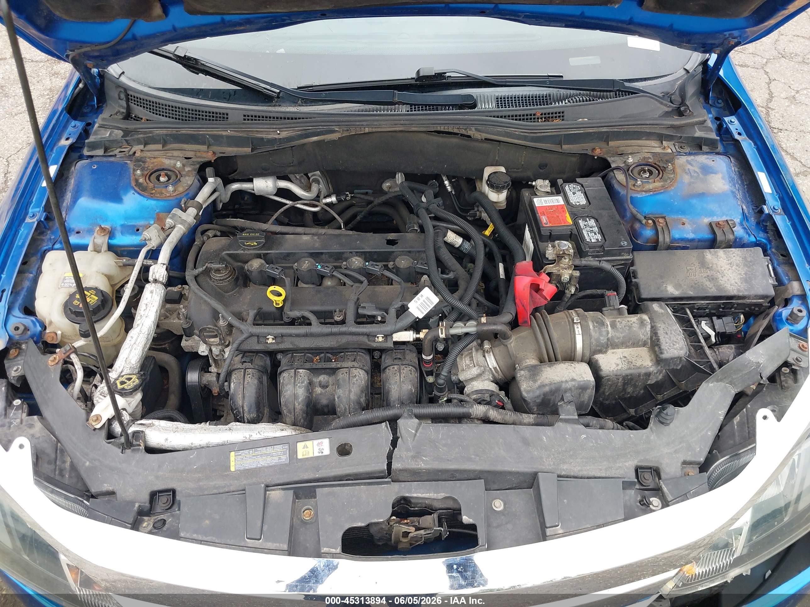 2012 Ford Fusion Sel Blue vin: 3FAHP0JA4CR104670