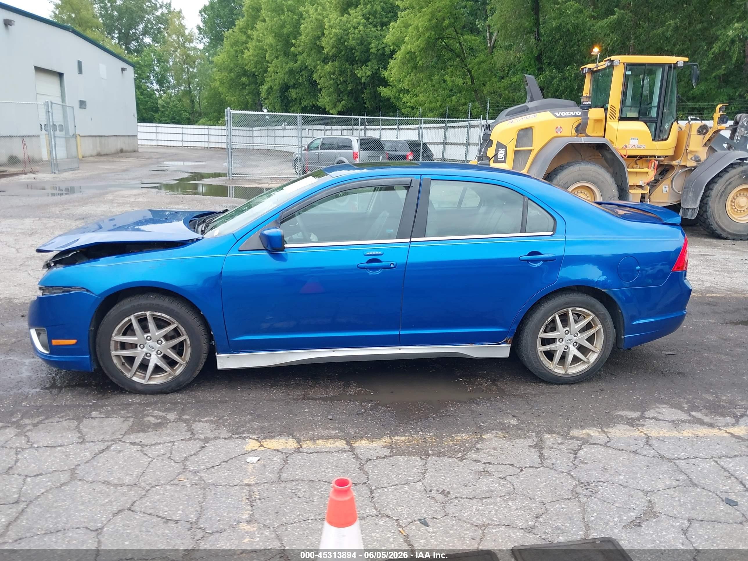 2012 Ford Fusion Sel Blue vin: 3FAHP0JA4CR104670