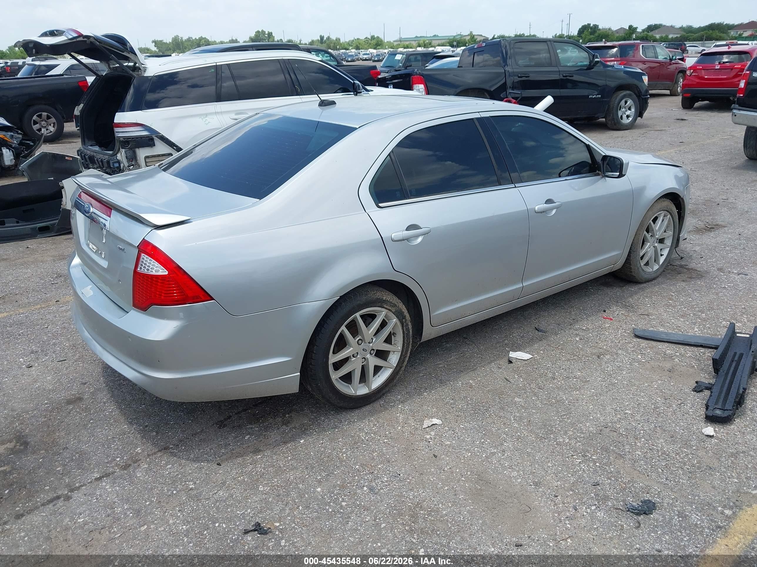 2012 Ford Fusion Sel Silver vin: 3FAHP0JA4CR107309
