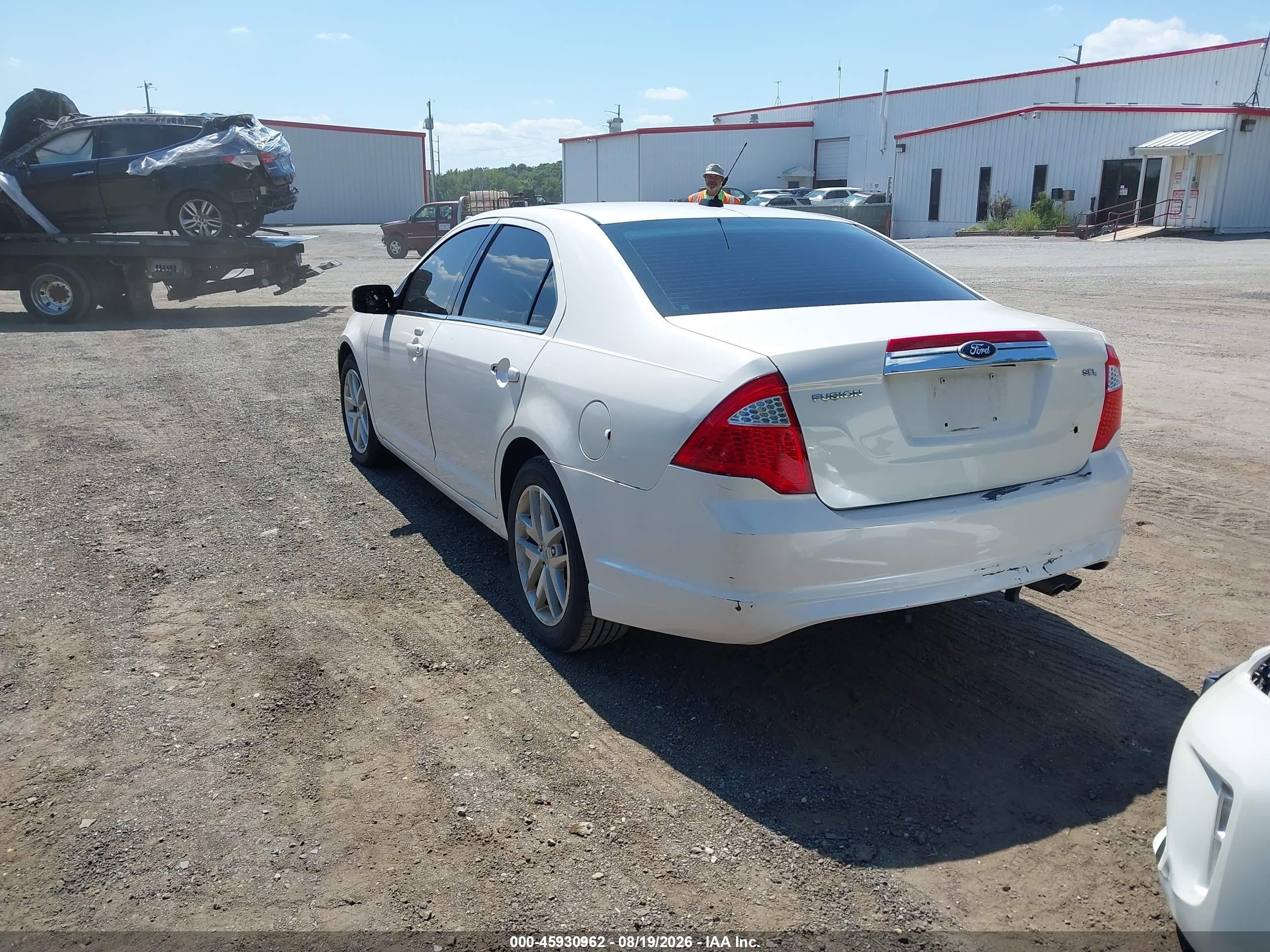 2012 Ford Fusion Sel Белый vin: 3FAHP0JA4CR115166