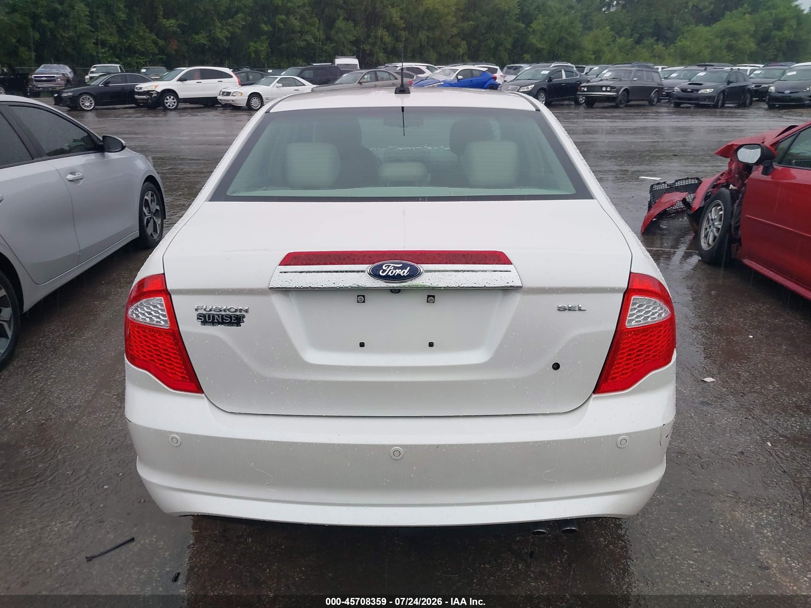 2012 Ford Fusion Sel Белый vin: 3FAHP0JA4CR186738
