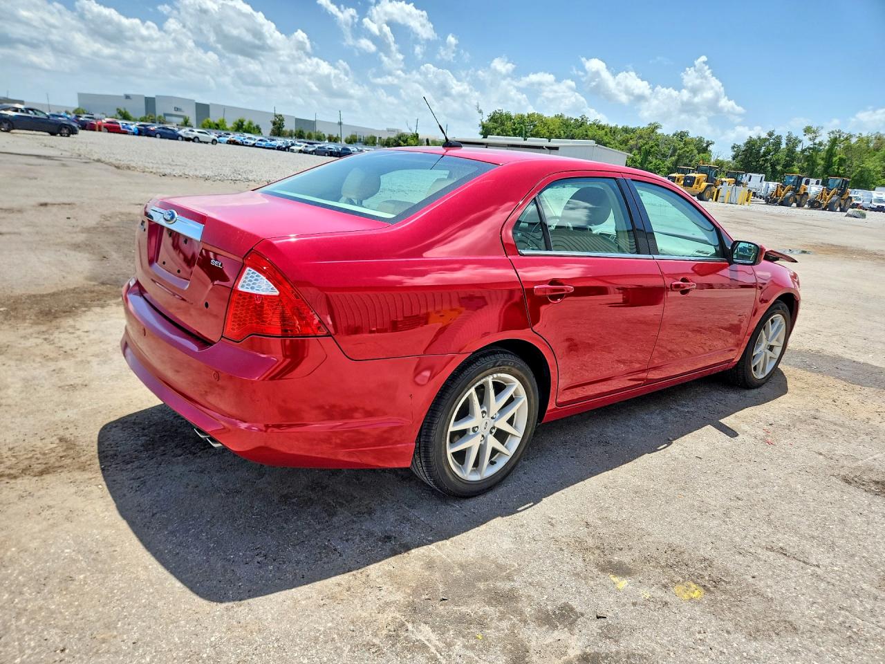 2012 Ford Fusion Sel Red vin: 3FAHP0JA4CR216417
