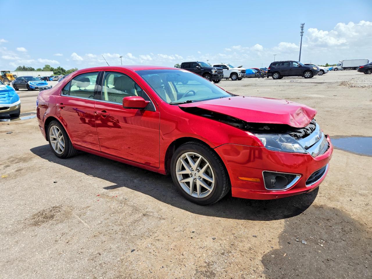2012 Ford Fusion Sel Red vin: 3FAHP0JA4CR216417