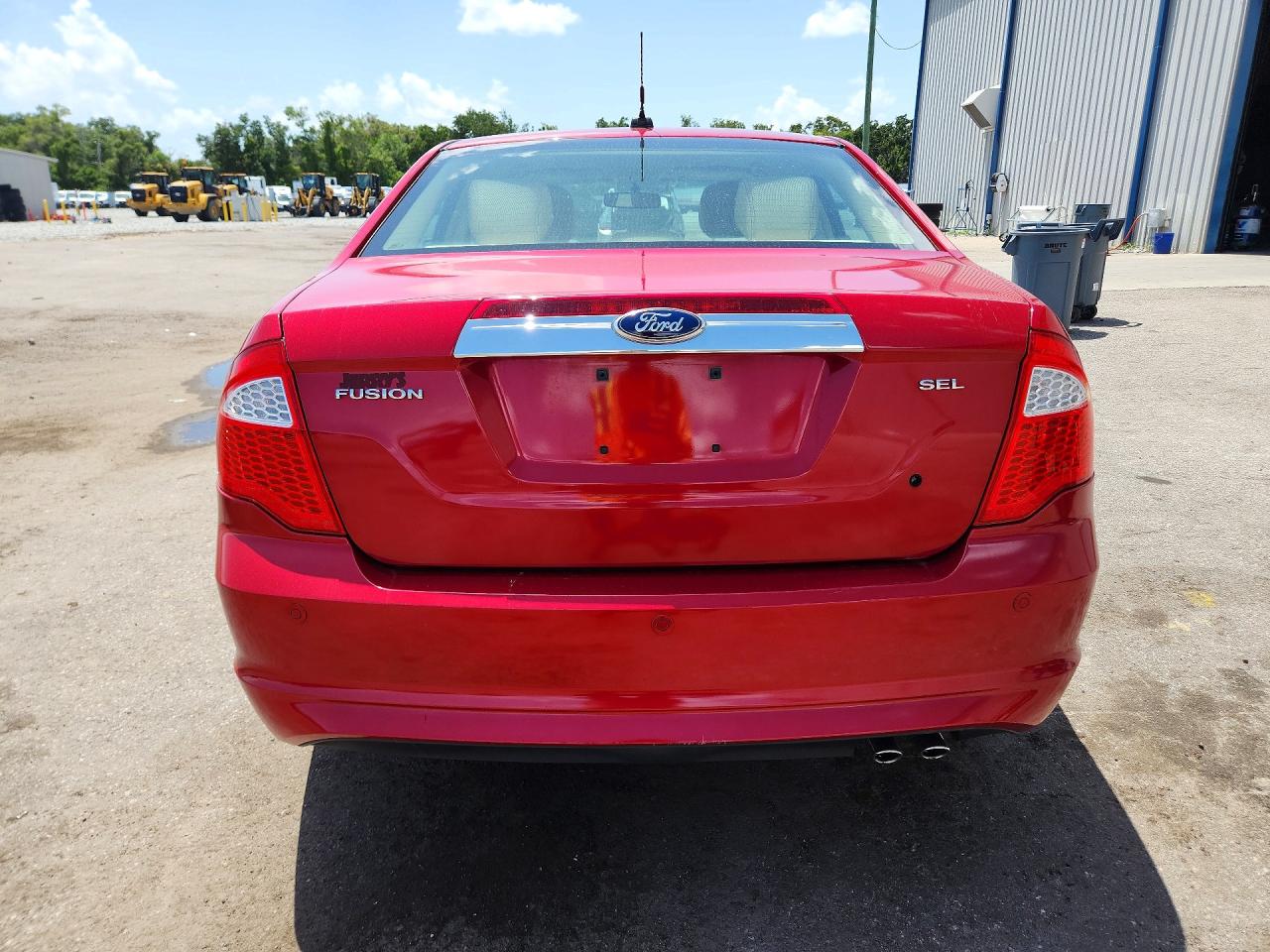 2012 Ford Fusion Sel Red vin: 3FAHP0JA4CR216417