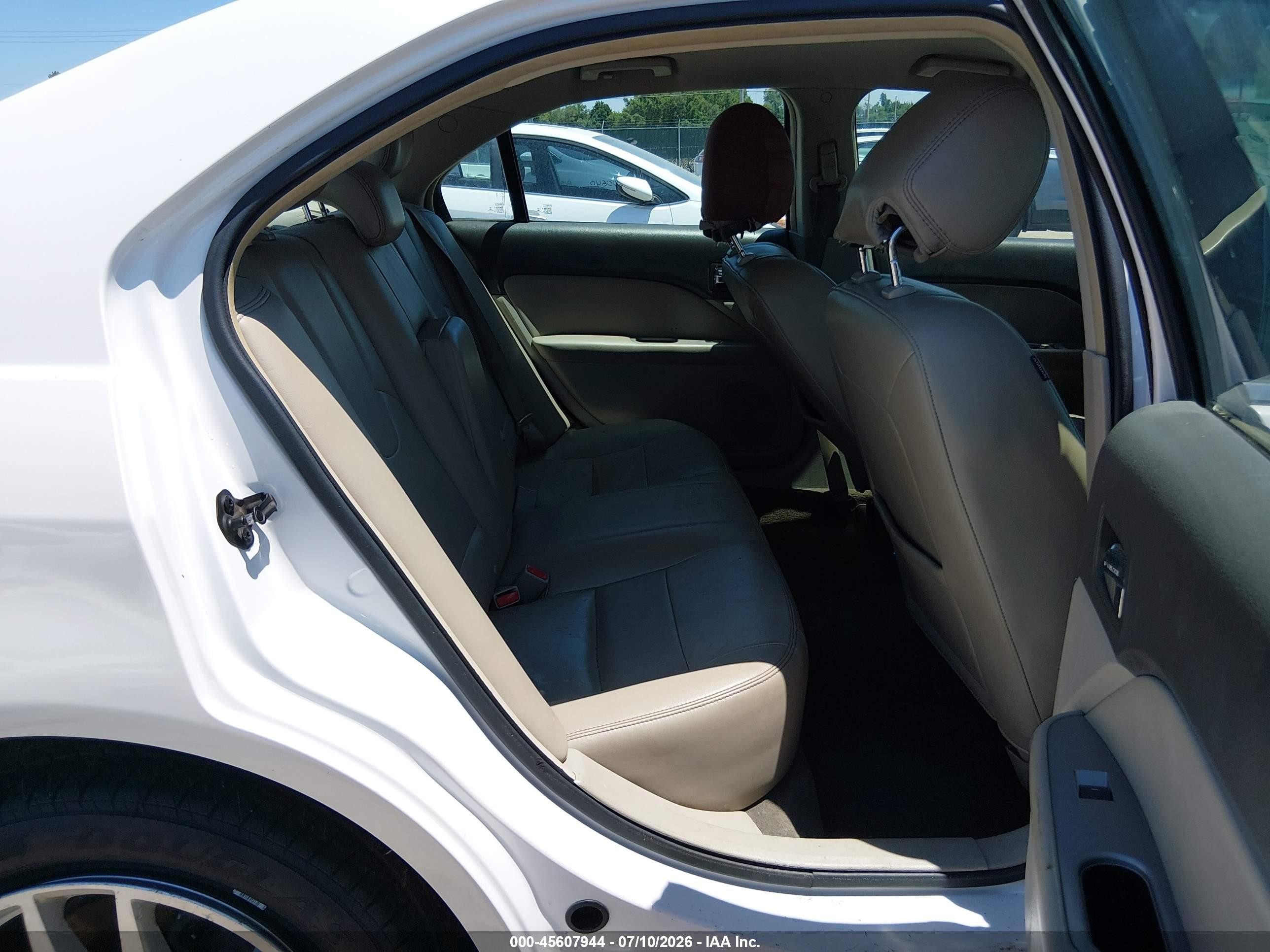 2012 Ford Fusion Sel White vin: 3FAHP0JA4CR264015