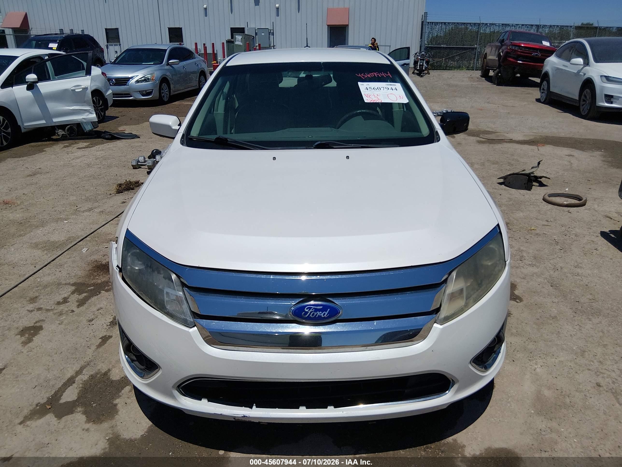 2012 Ford Fusion Sel White vin: 3FAHP0JA4CR264015