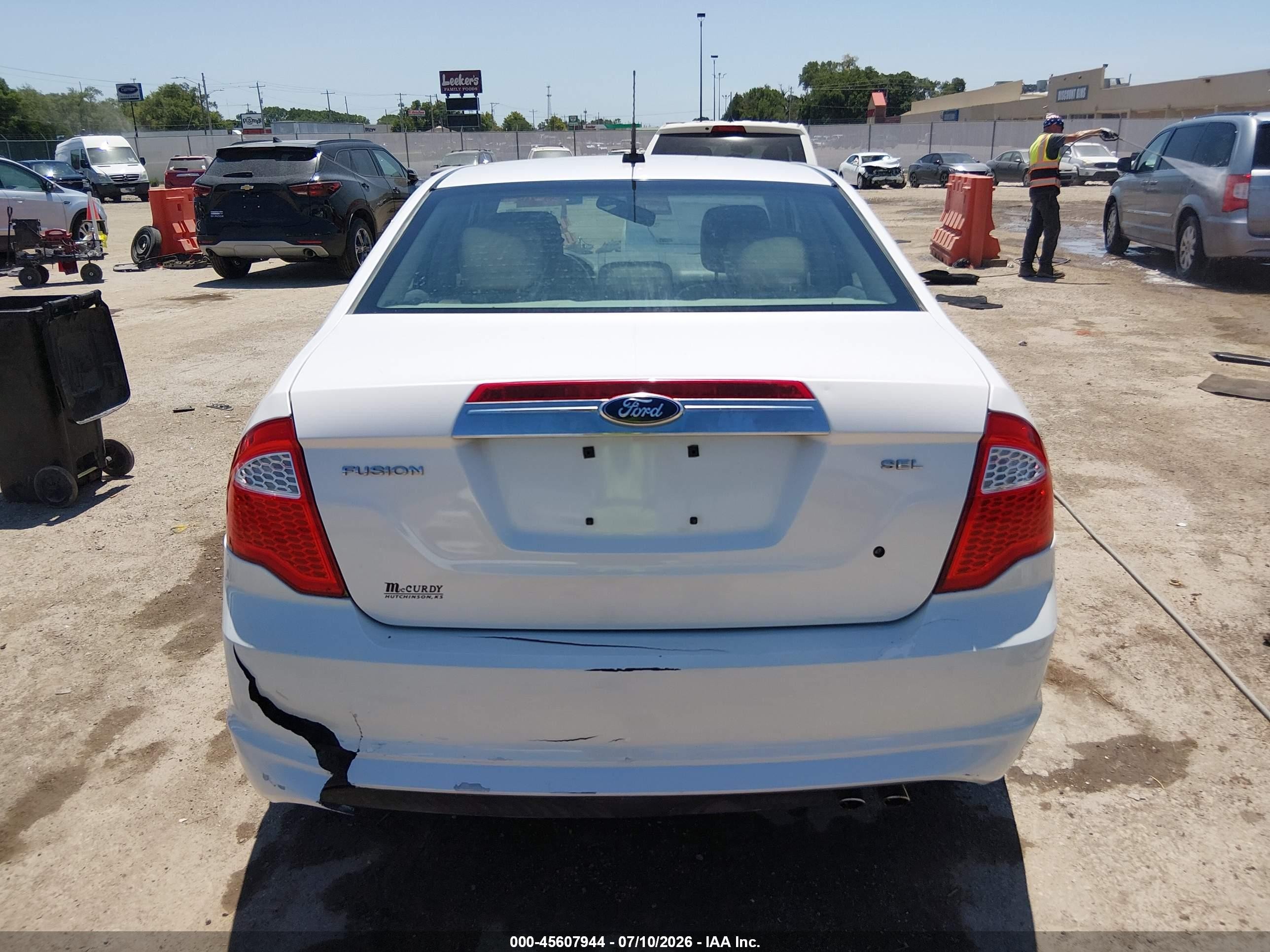 2012 Ford Fusion Sel White vin: 3FAHP0JA4CR264015