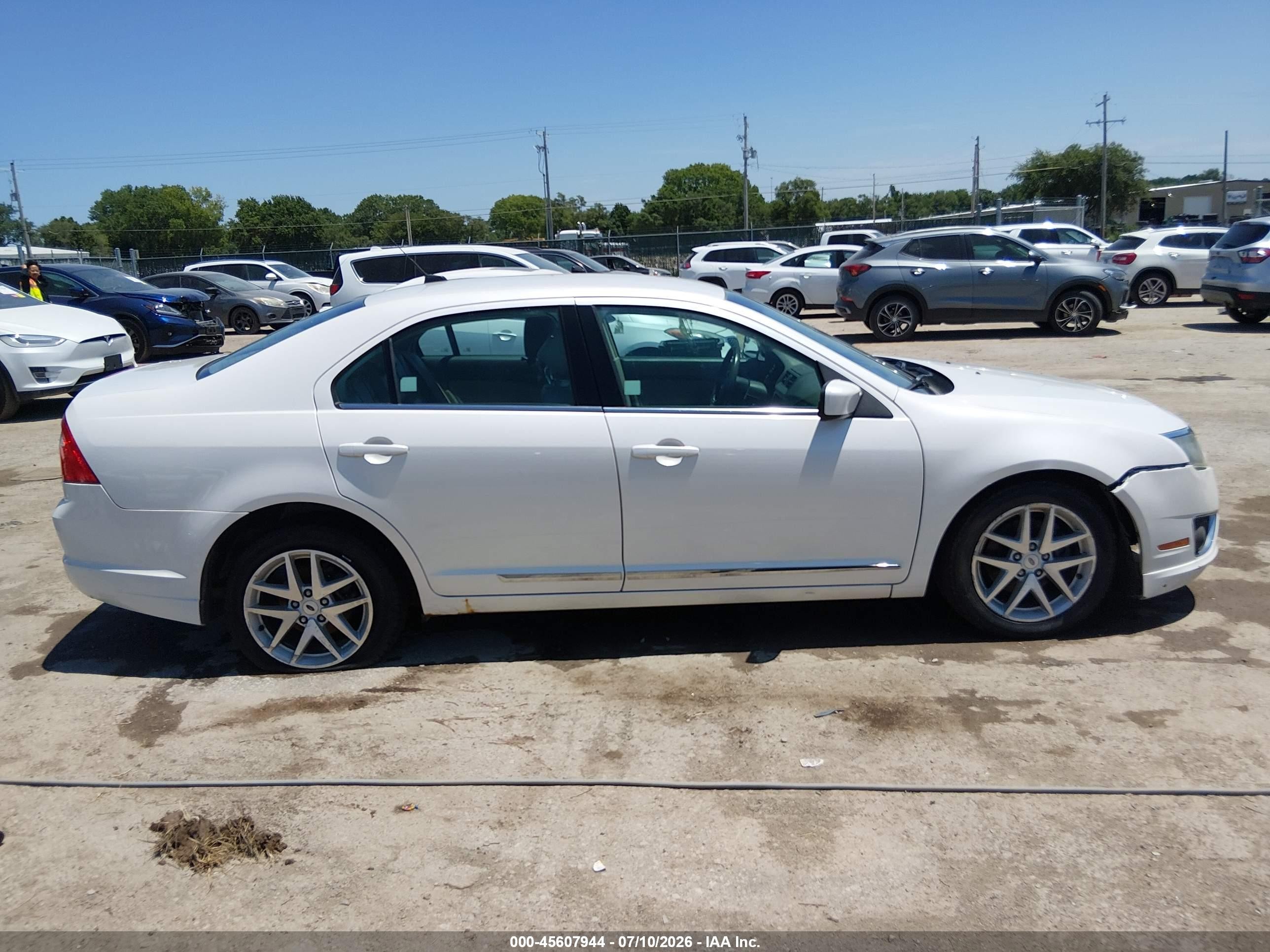 2012 Ford Fusion Sel White vin: 3FAHP0JA4CR264015