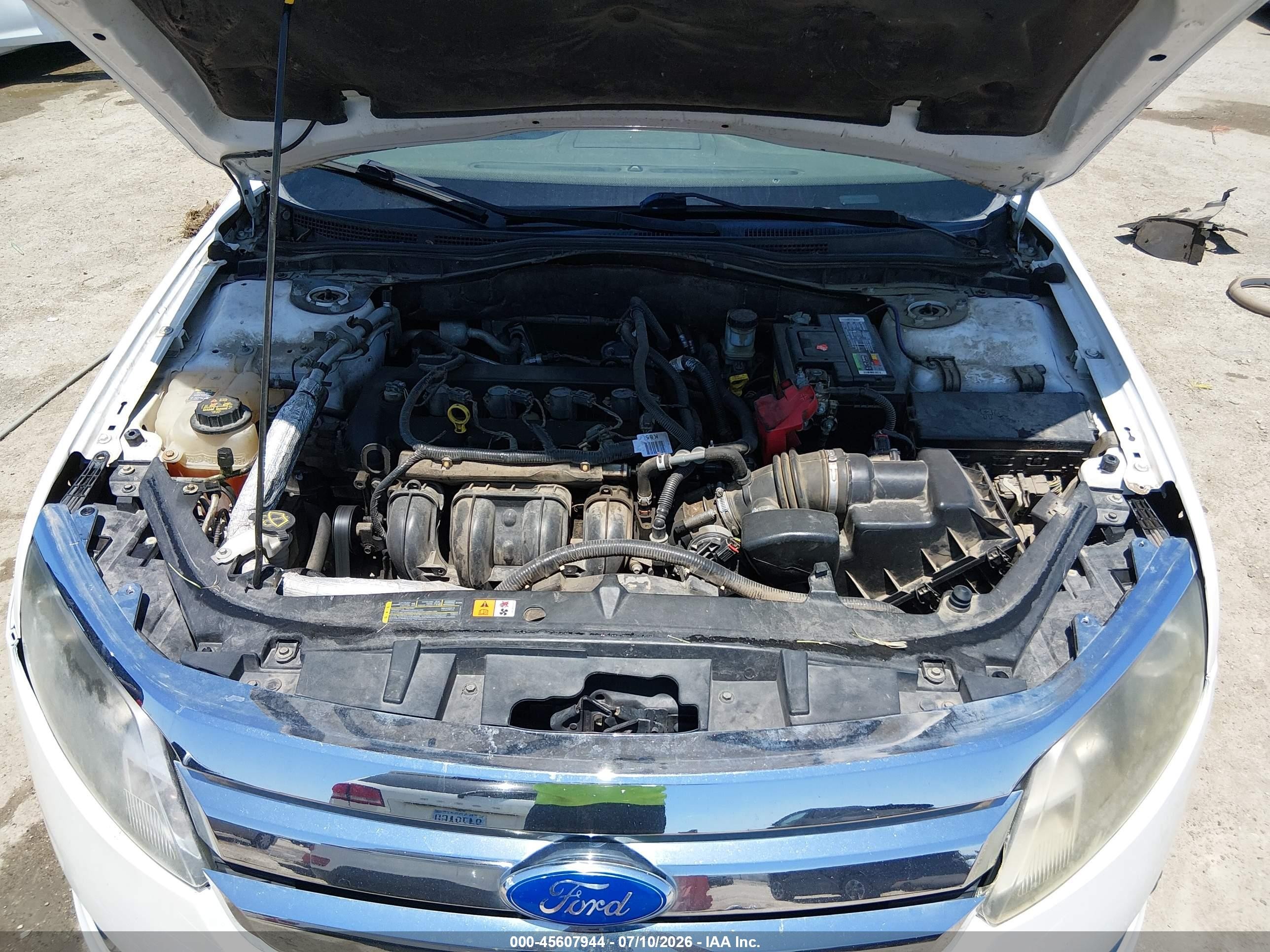 2012 Ford Fusion Sel White vin: 3FAHP0JA4CR264015