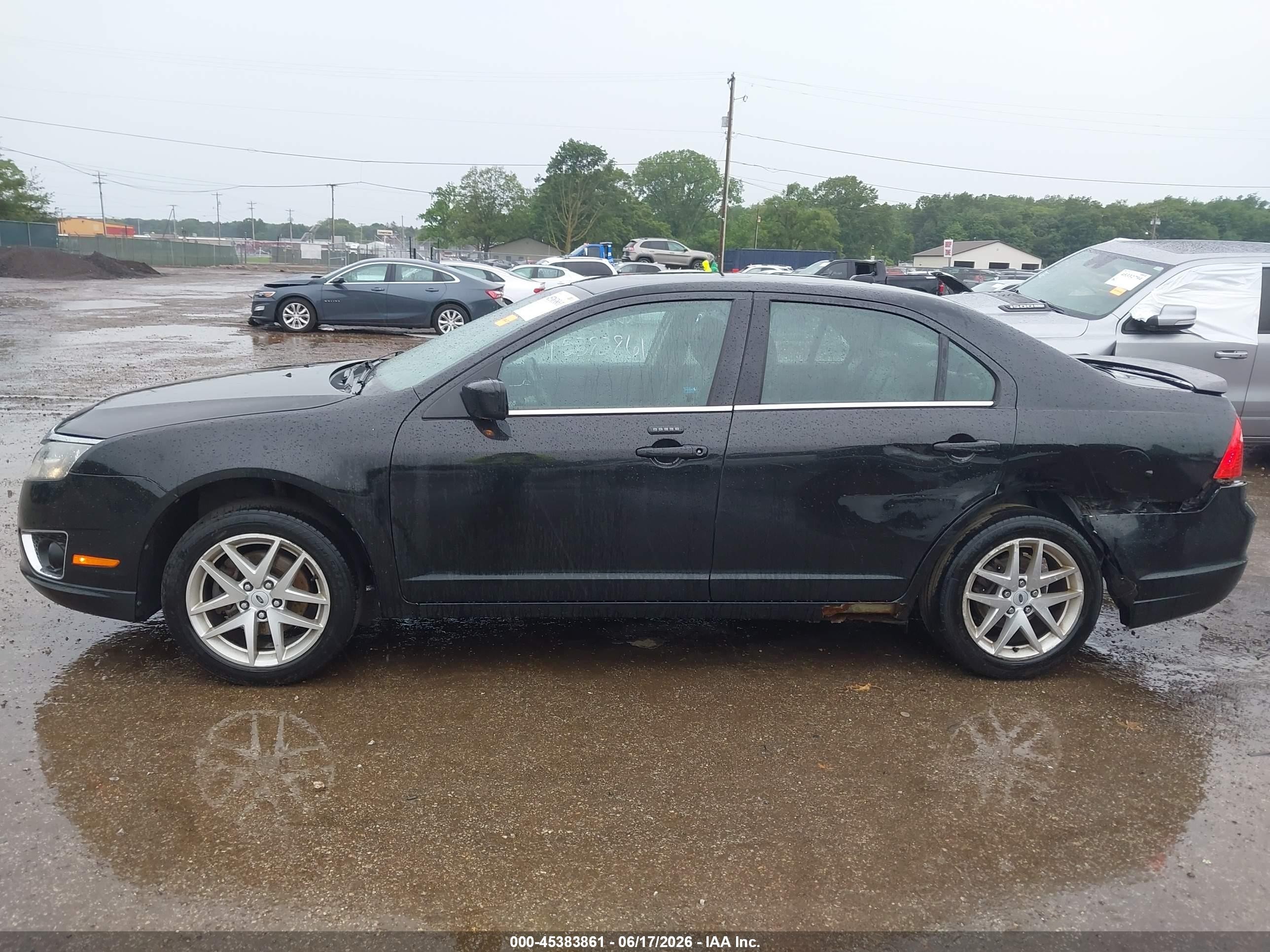 2012 Ford Fusion Sel Черный vin: 3FAHP0JA4CR282692