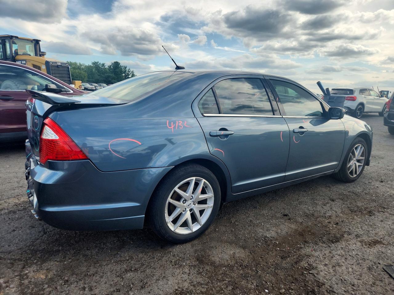 2012 Ford Fusion Sel Blue vin: 3FAHP0JA4CR314119