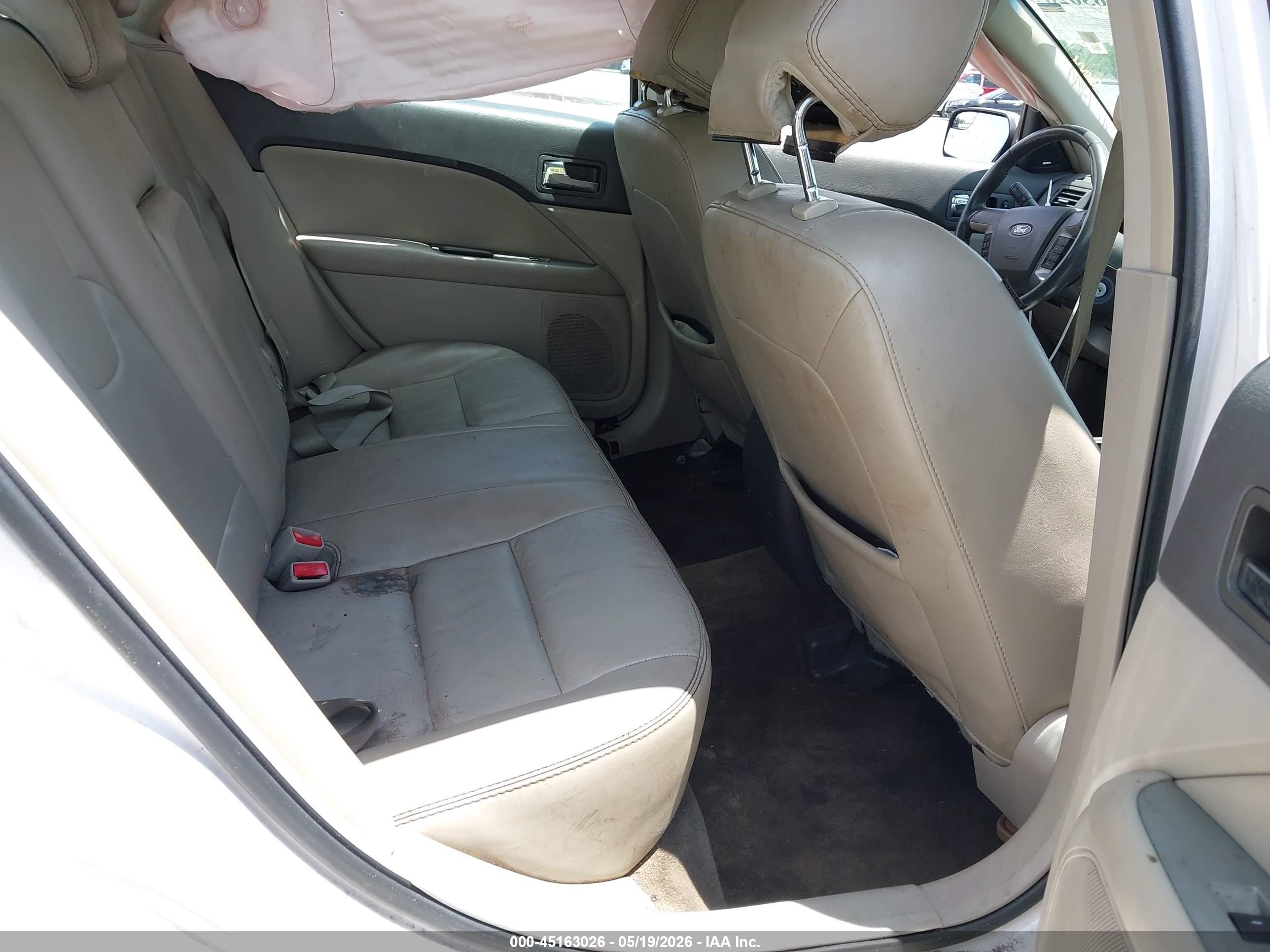 2012 Ford Fusion Sel White vin: 3FAHP0JA4CR359593