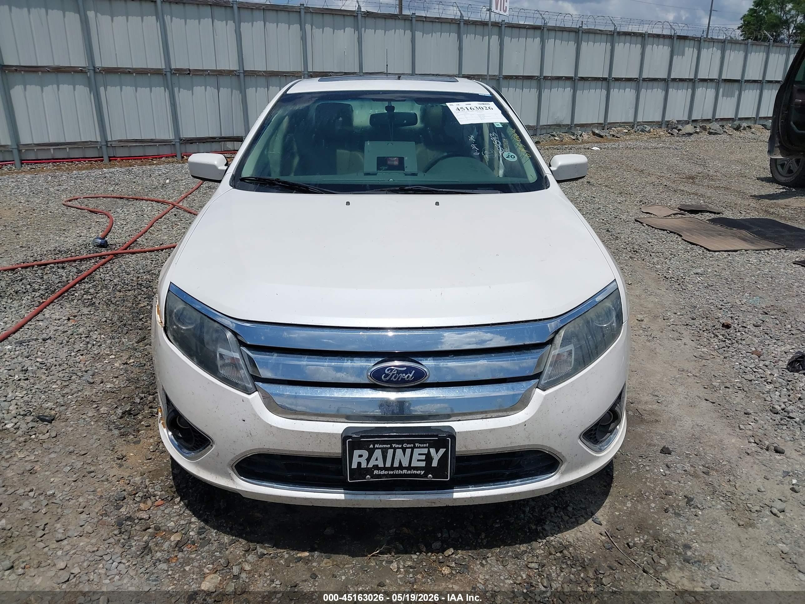 2012 Ford Fusion Sel White vin: 3FAHP0JA4CR359593