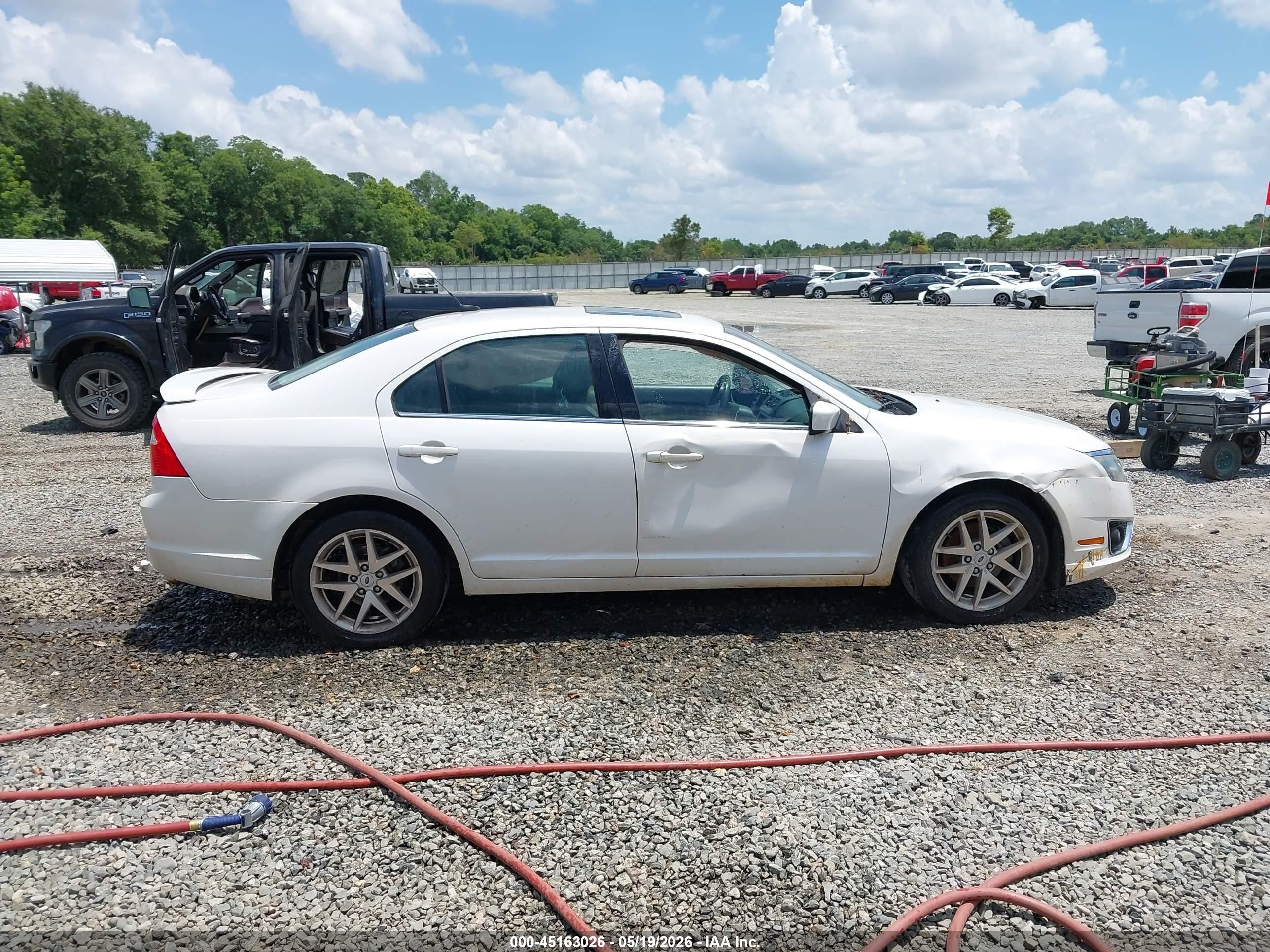 2012 Ford Fusion Sel White vin: 3FAHP0JA4CR359593