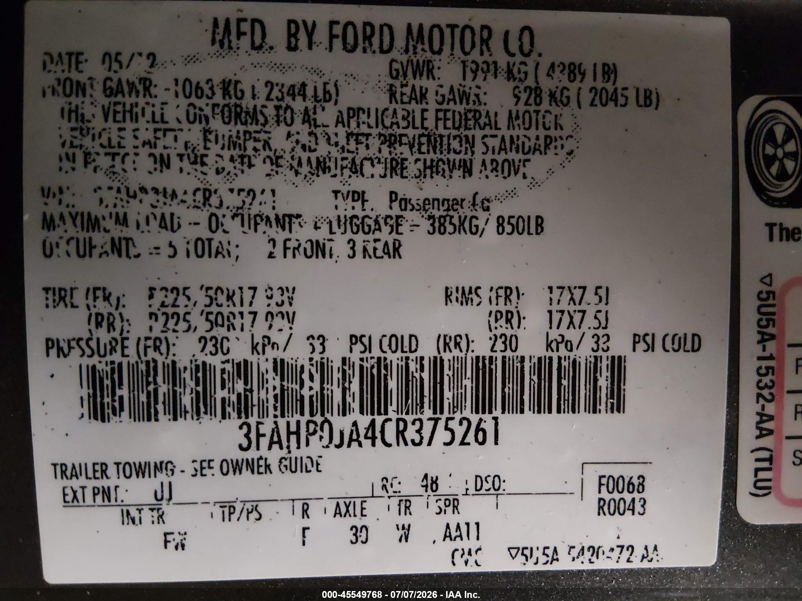 2012 Ford Fusion Sel Gray vin: 3FAHP0JA4CR375261