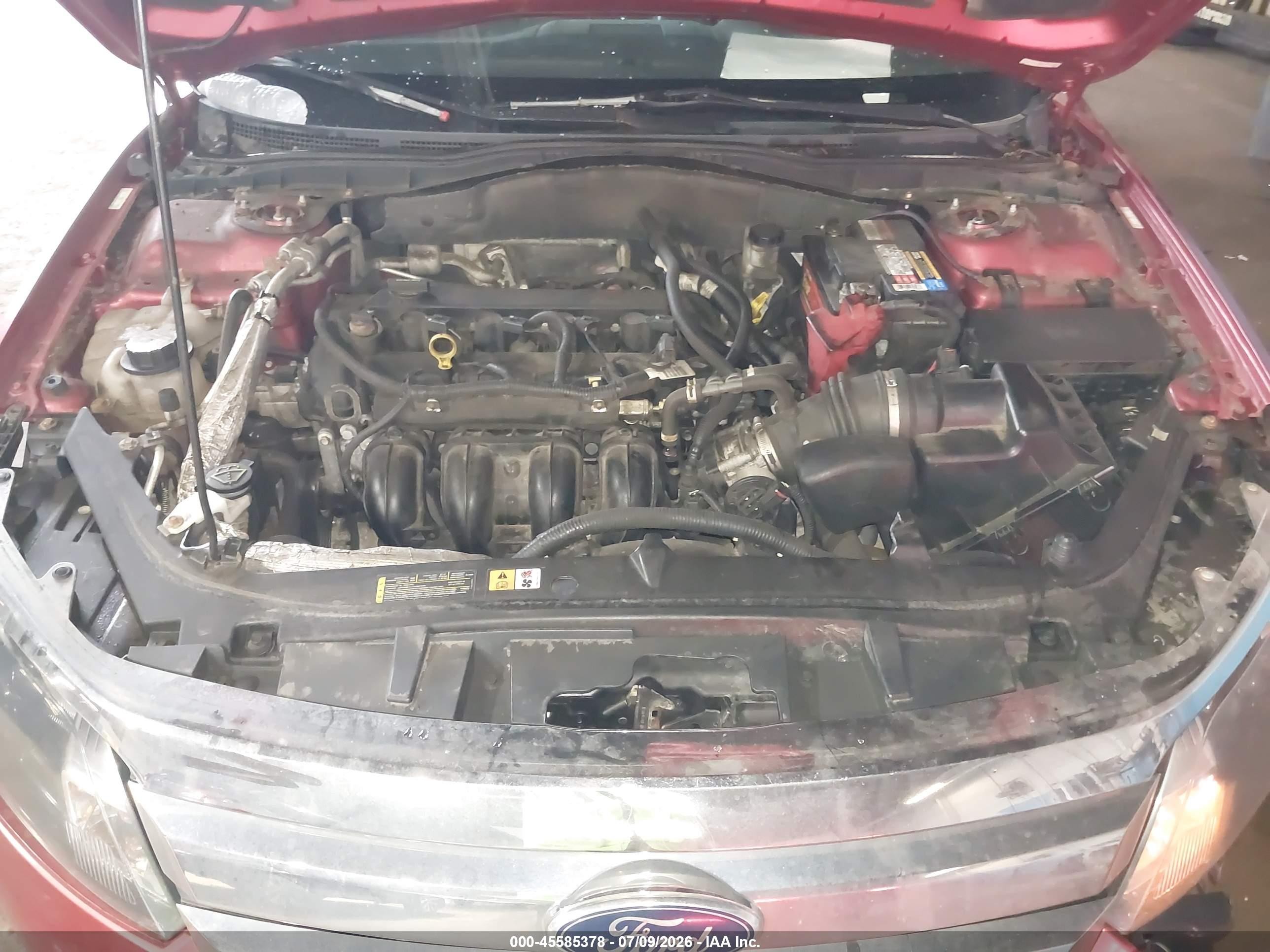 2012 Ford Fusion Sel Red vin: 3FAHP0JA4CR404385