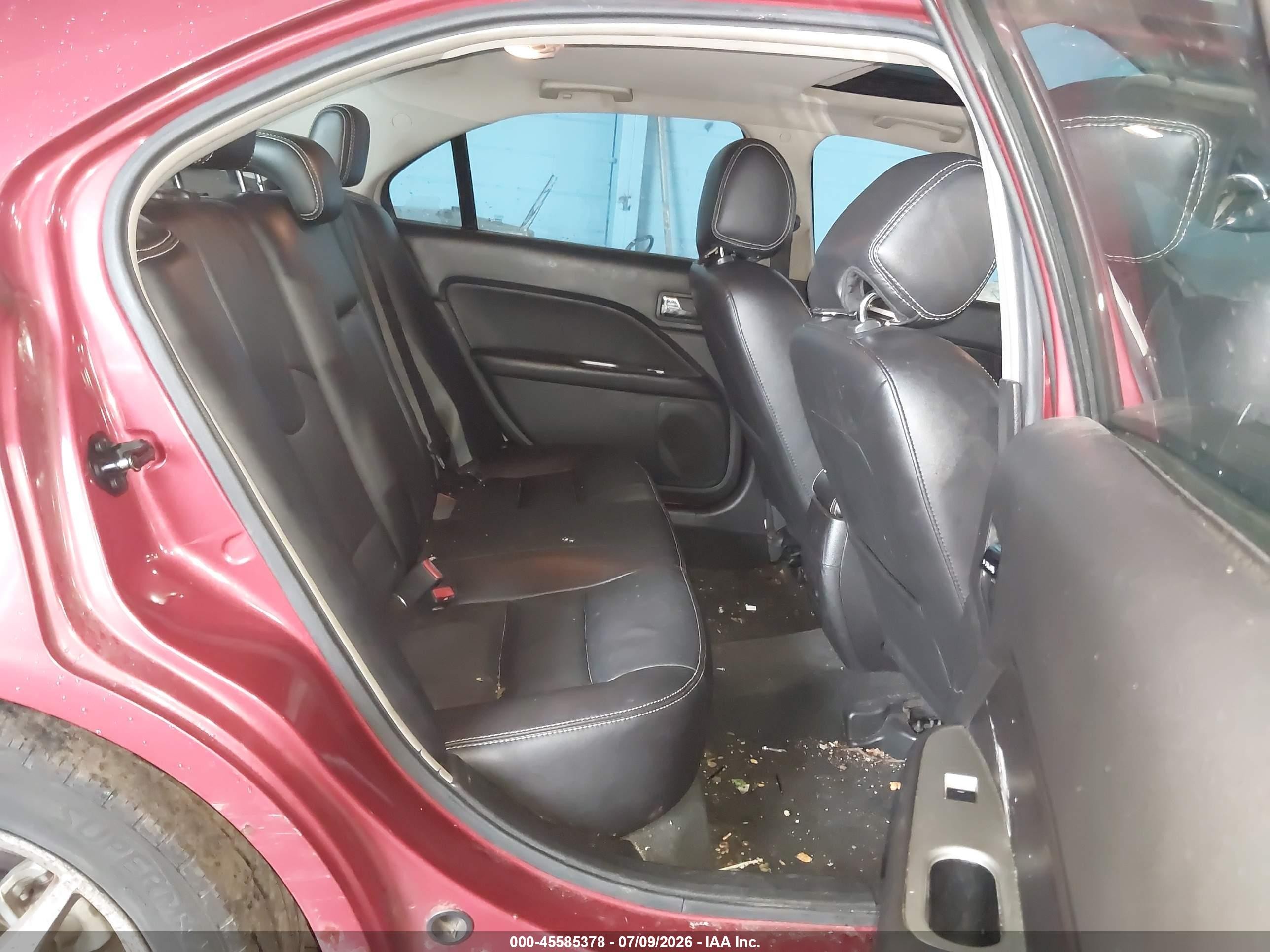 2012 Ford Fusion Sel Red vin: 3FAHP0JA4CR404385