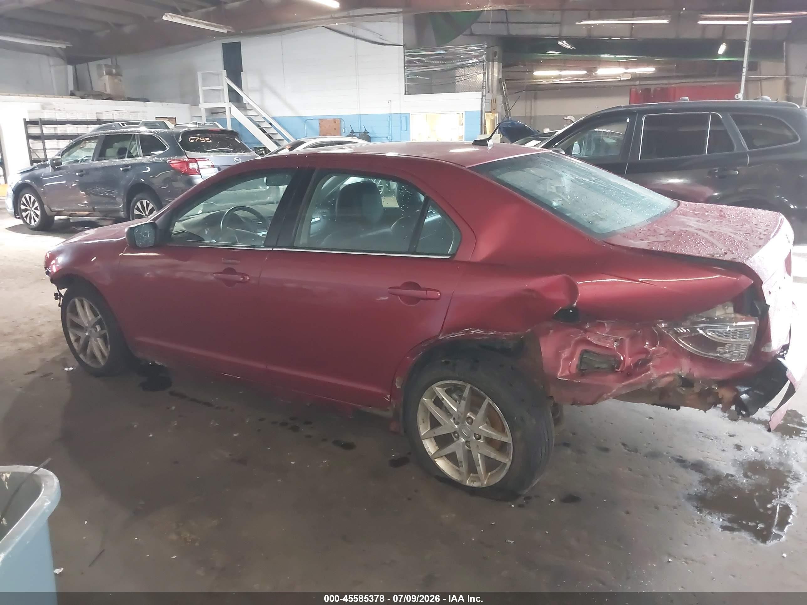 2012 Ford Fusion Sel Red vin: 3FAHP0JA4CR404385