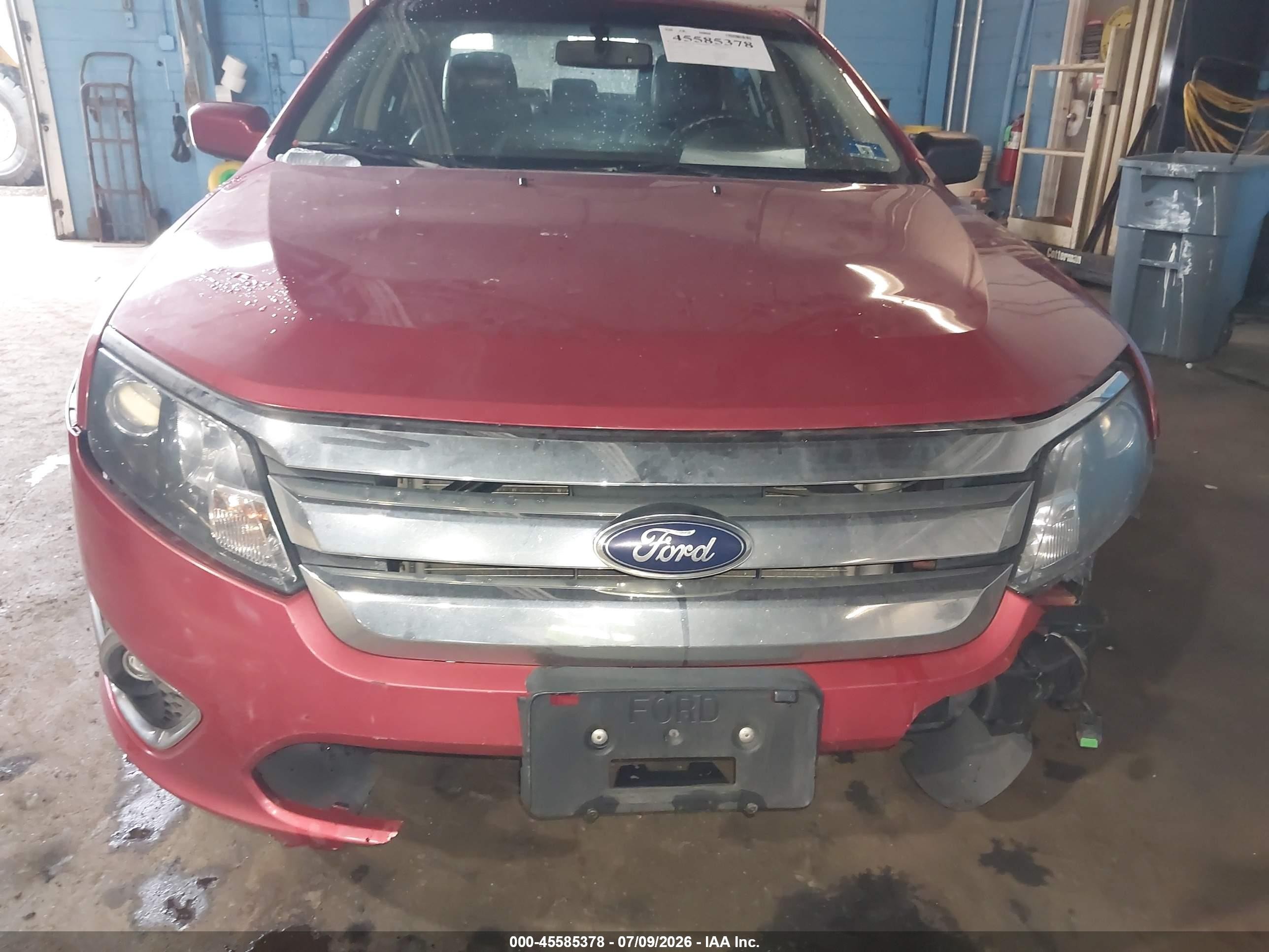 2012 Ford Fusion Sel Red vin: 3FAHP0JA4CR404385