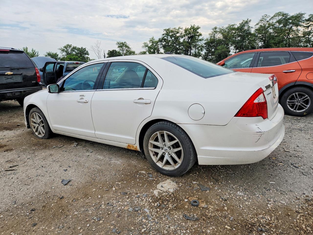 2010 Ford Fusion Sel White vin: 3FAHP0JA5AR238021