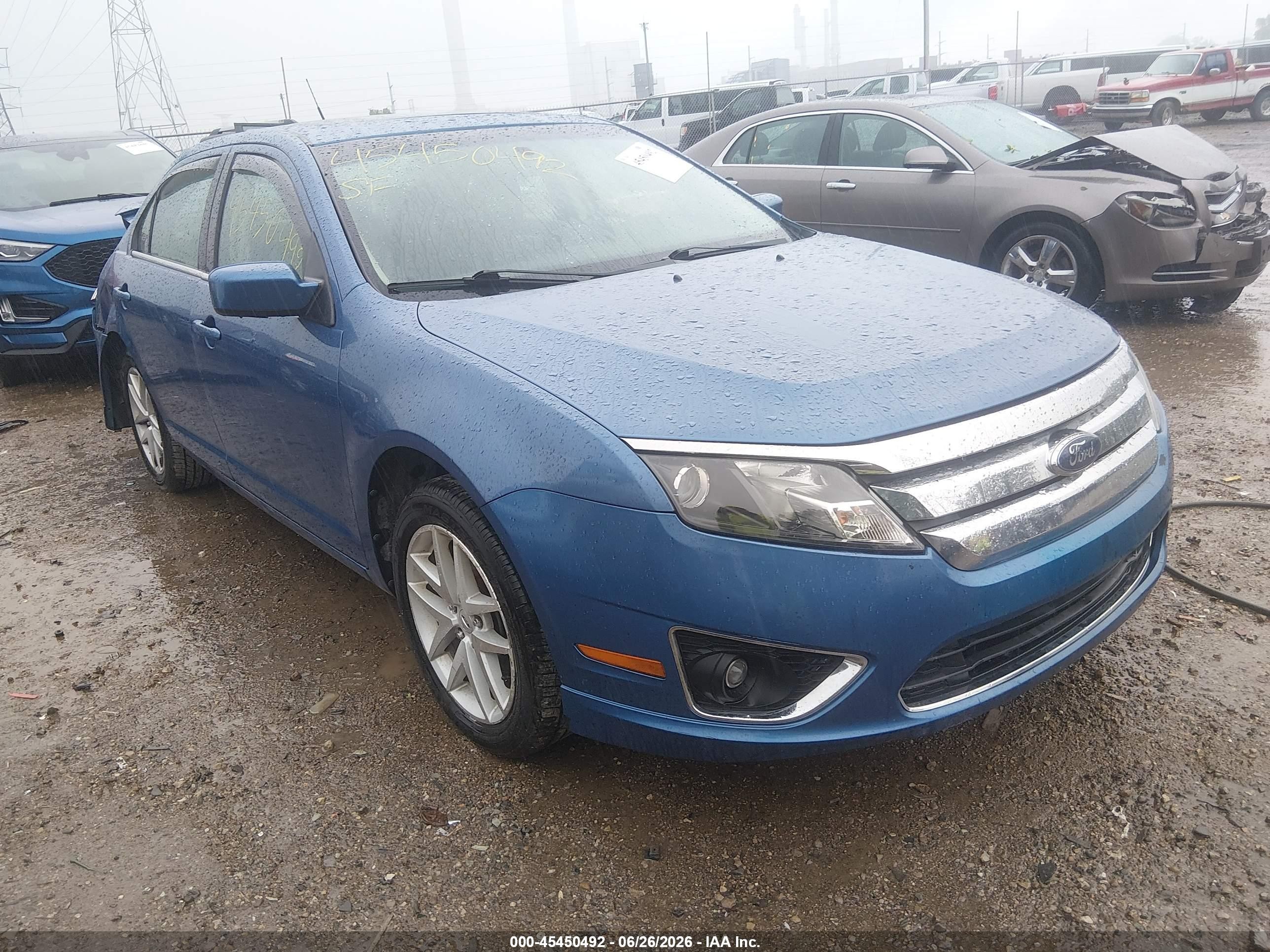 2010 Ford Fusion Sel Синий vin: 3FAHP0JA5AR249293