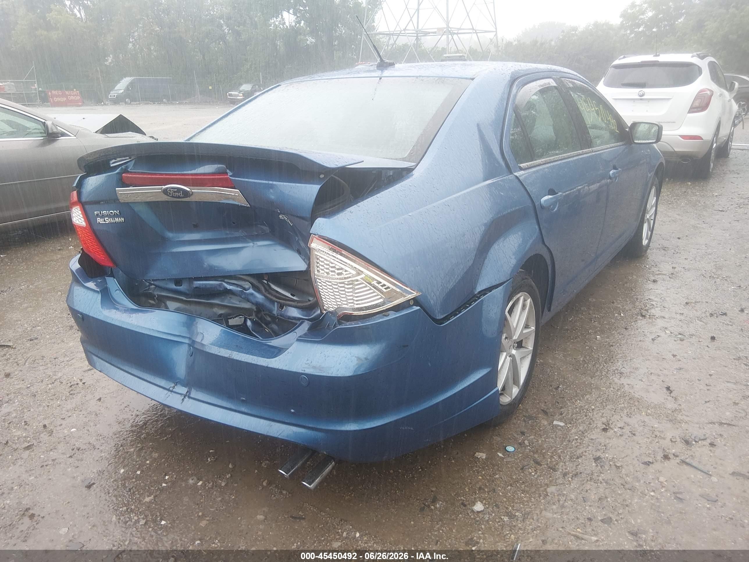 2010 Ford Fusion Sel Синий vin: 3FAHP0JA5AR249293