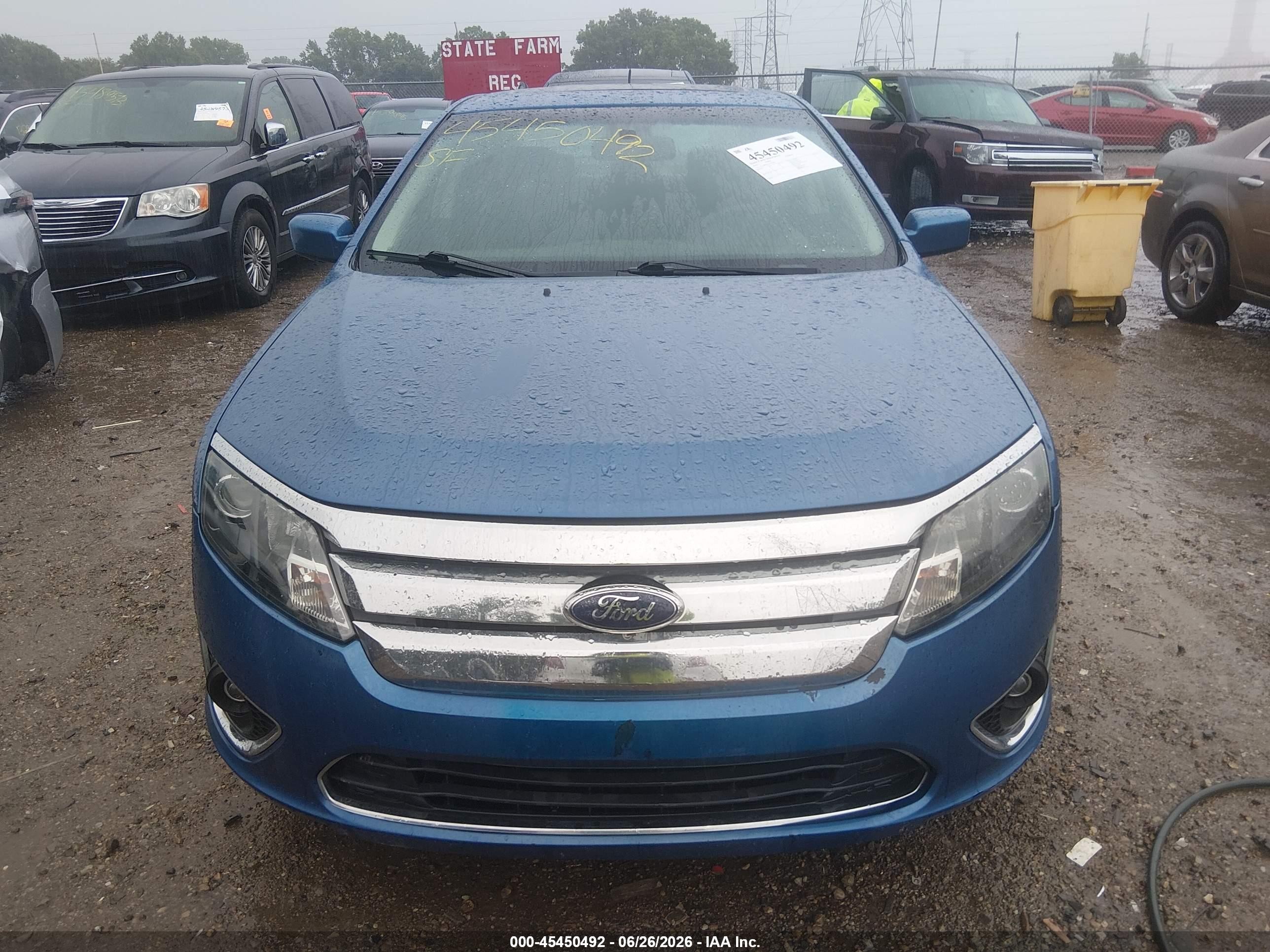 2010 Ford Fusion Sel Синий vin: 3FAHP0JA5AR249293