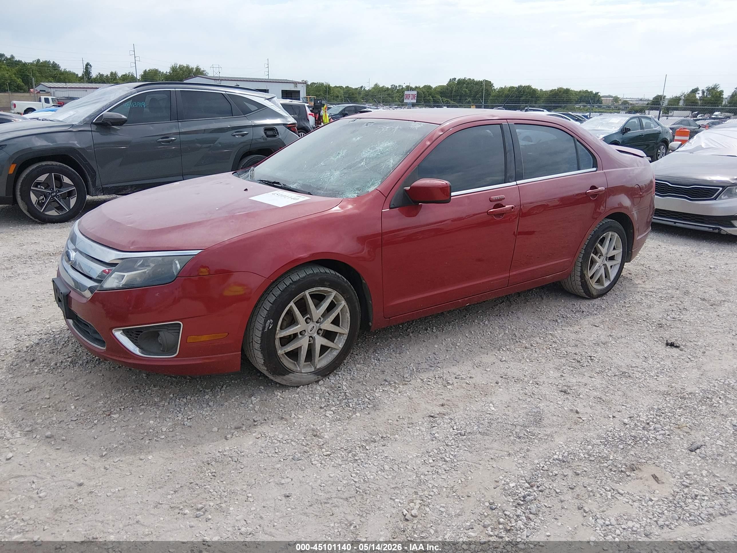 2010 Ford Fusion Sel Red vin: 3FAHP0JA5AR260259