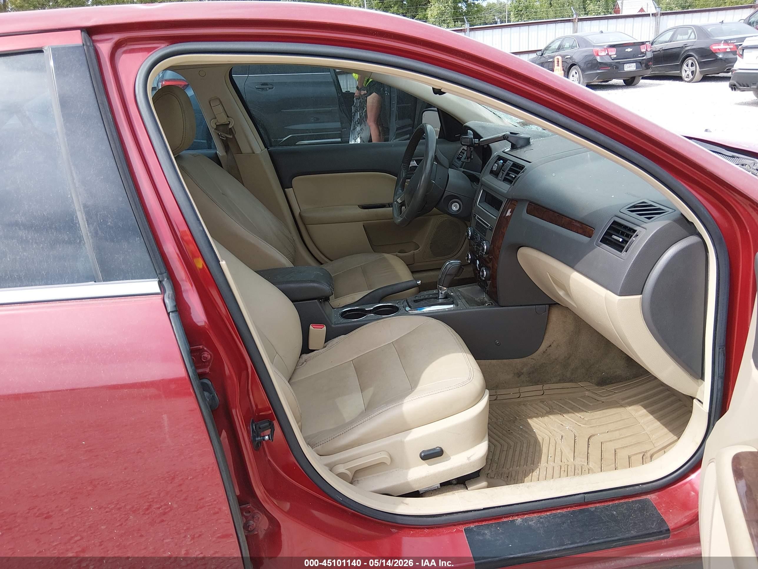 2010 Ford Fusion Sel Red vin: 3FAHP0JA5AR260259