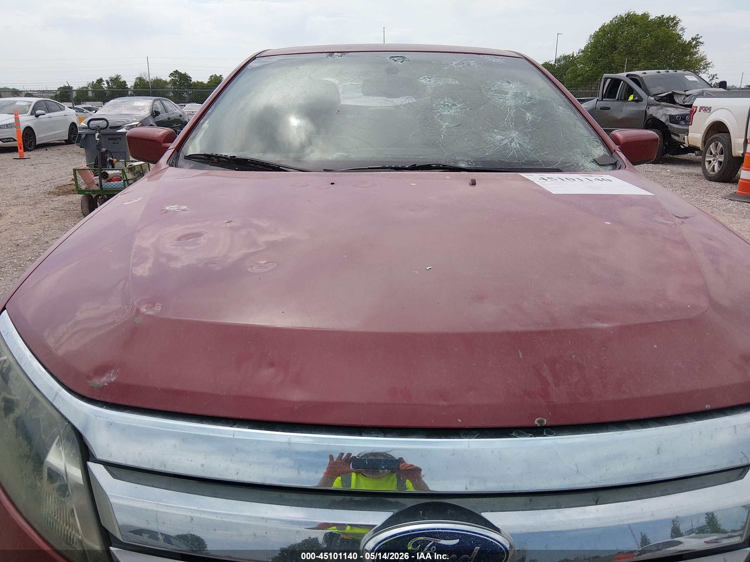 2010 Ford Fusion Sel Red vin: 3FAHP0JA5AR260259