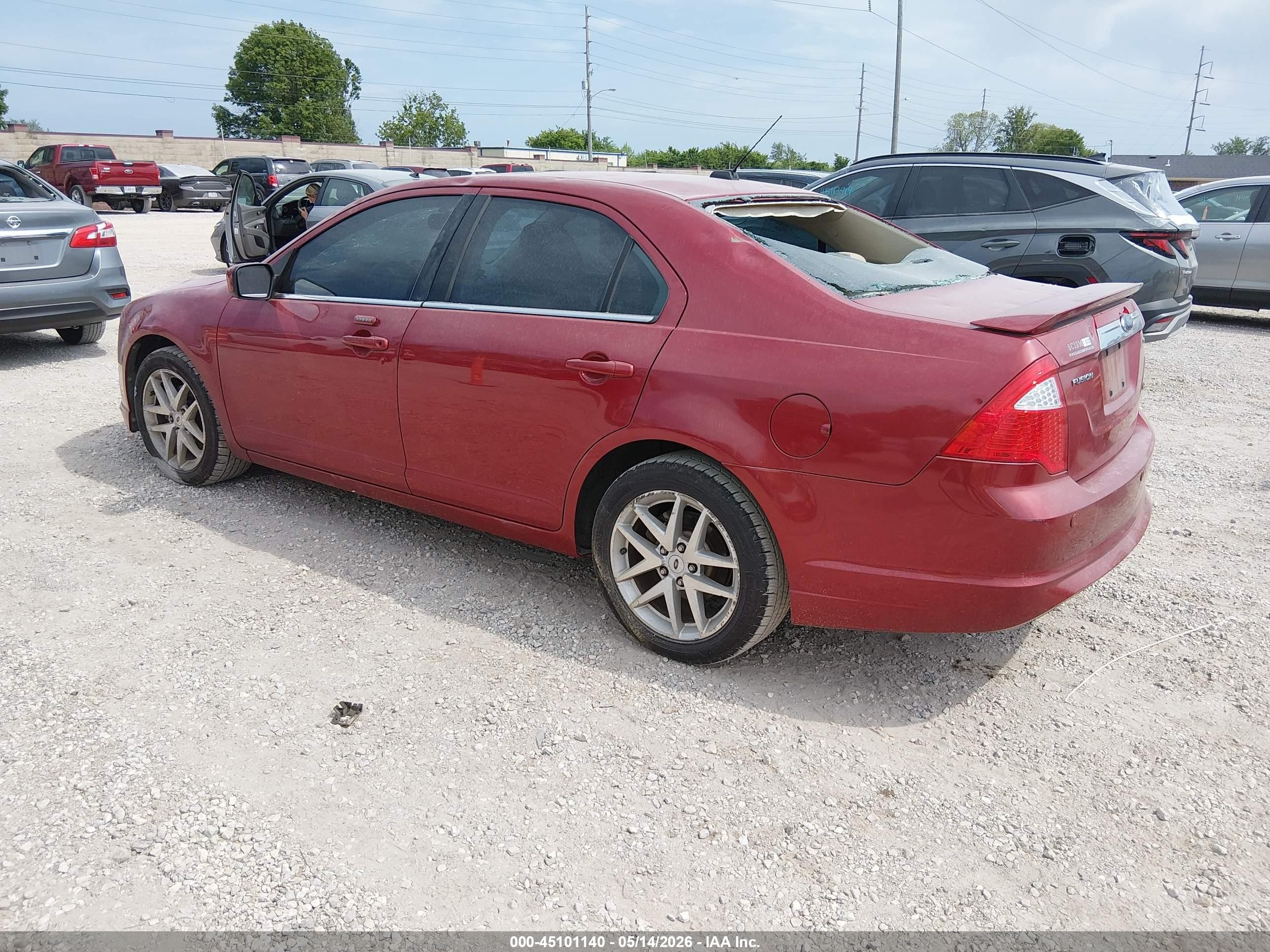 2010 Ford Fusion Sel Red vin: 3FAHP0JA5AR260259