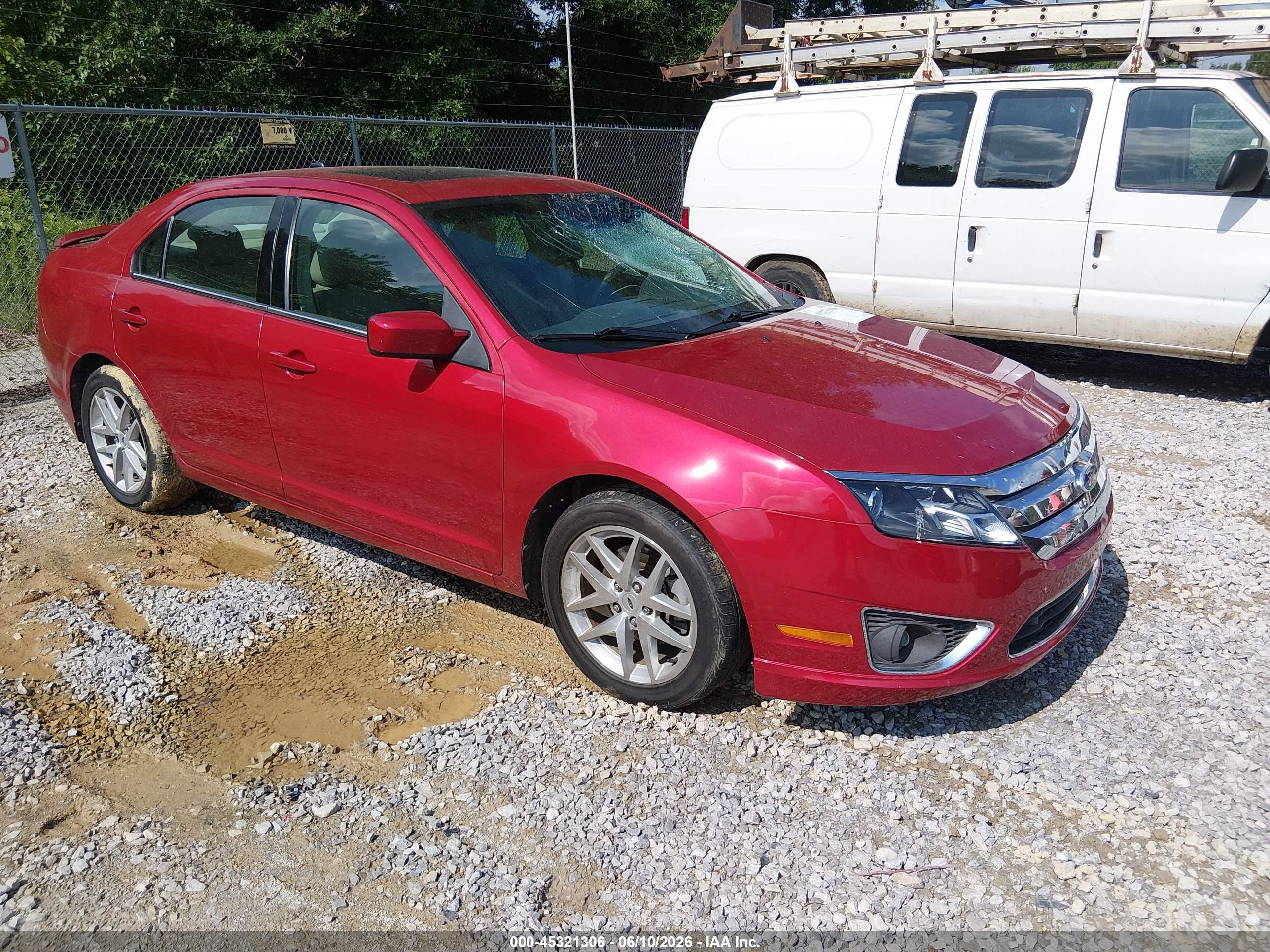 2010 Ford Fusion Sel Red vin: 3FAHP0JA5AR310013
