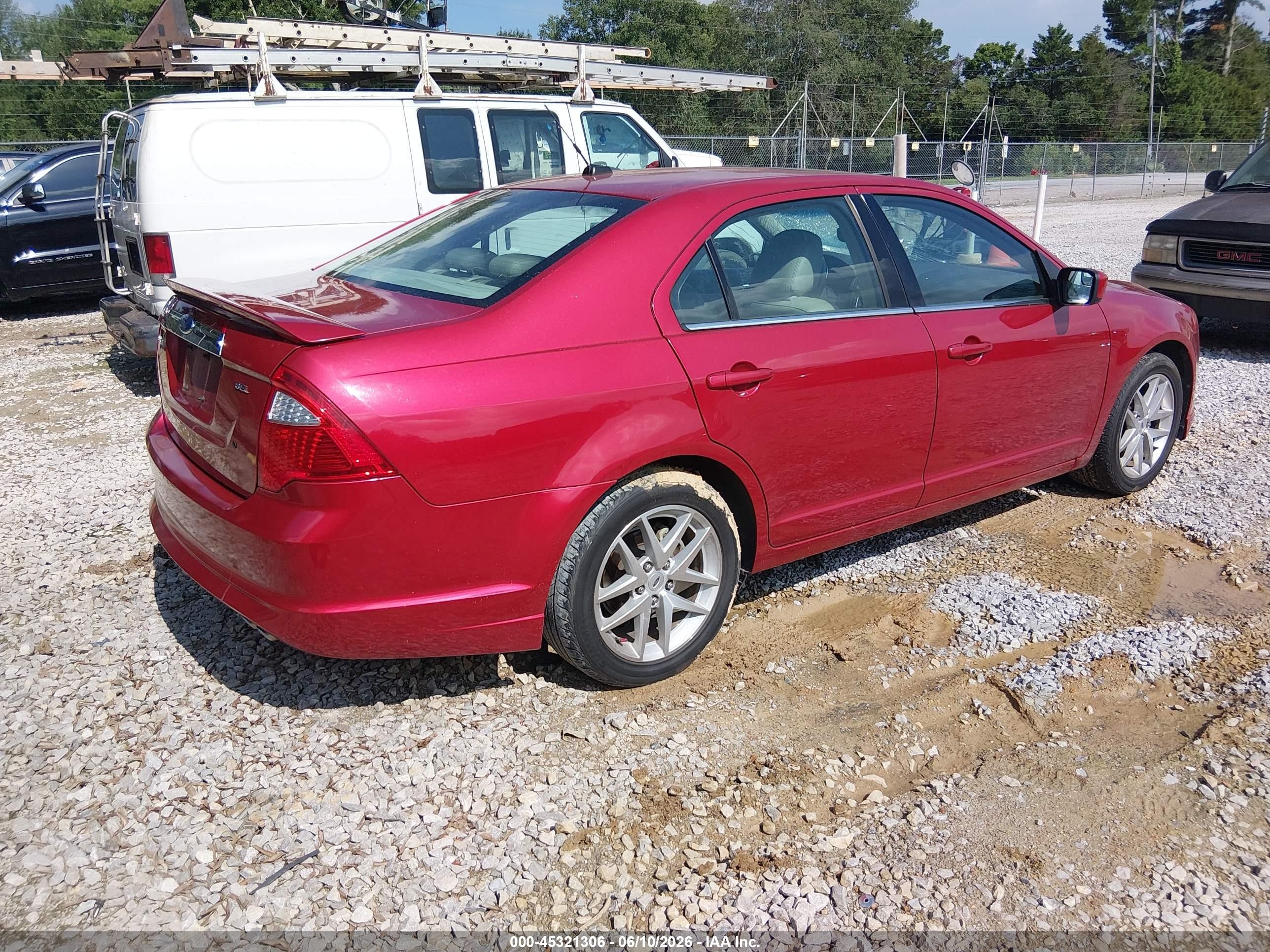 2010 Ford Fusion Sel Red vin: 3FAHP0JA5AR310013
