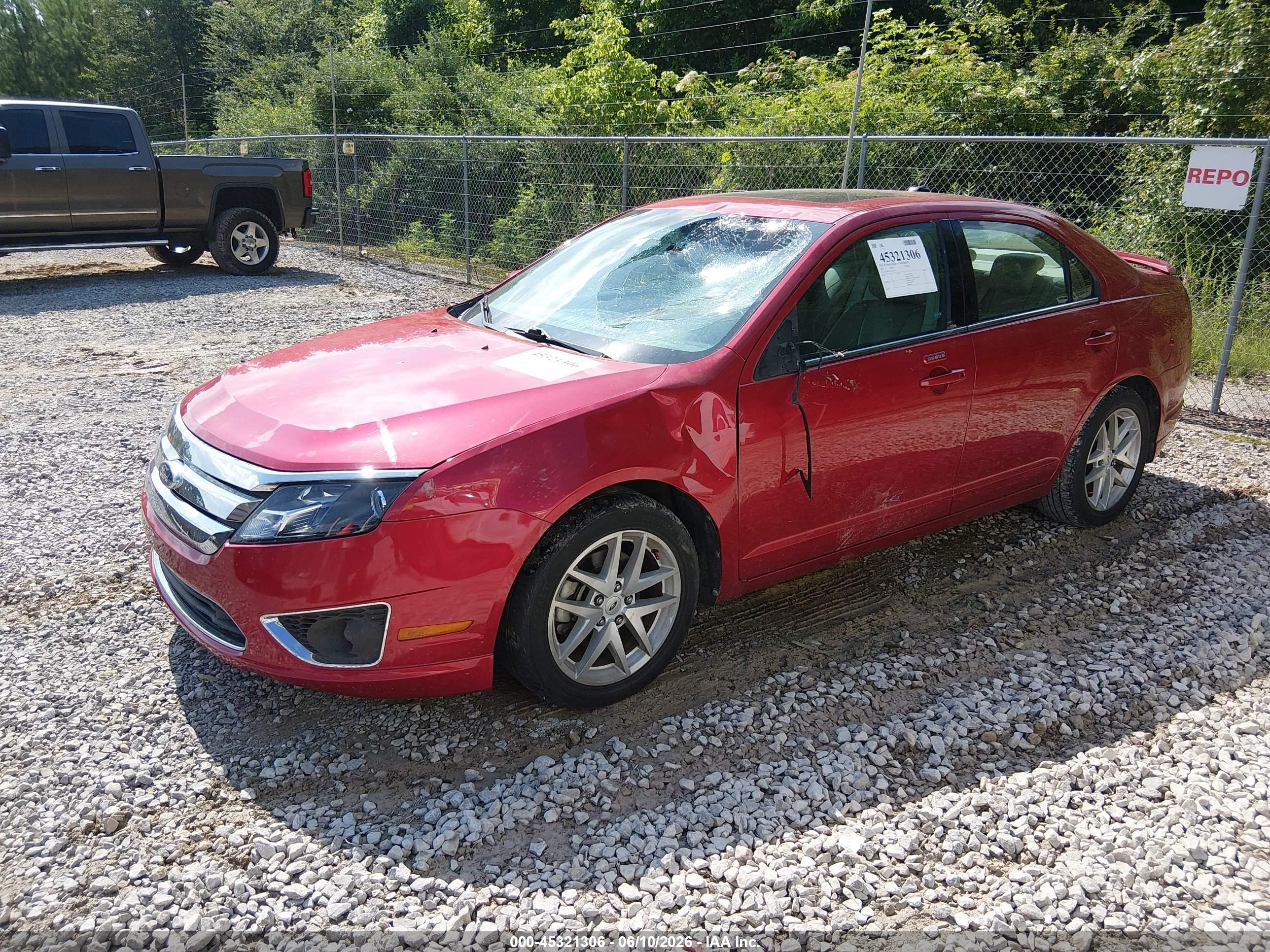 2010 Ford Fusion Sel Red vin: 3FAHP0JA5AR310013